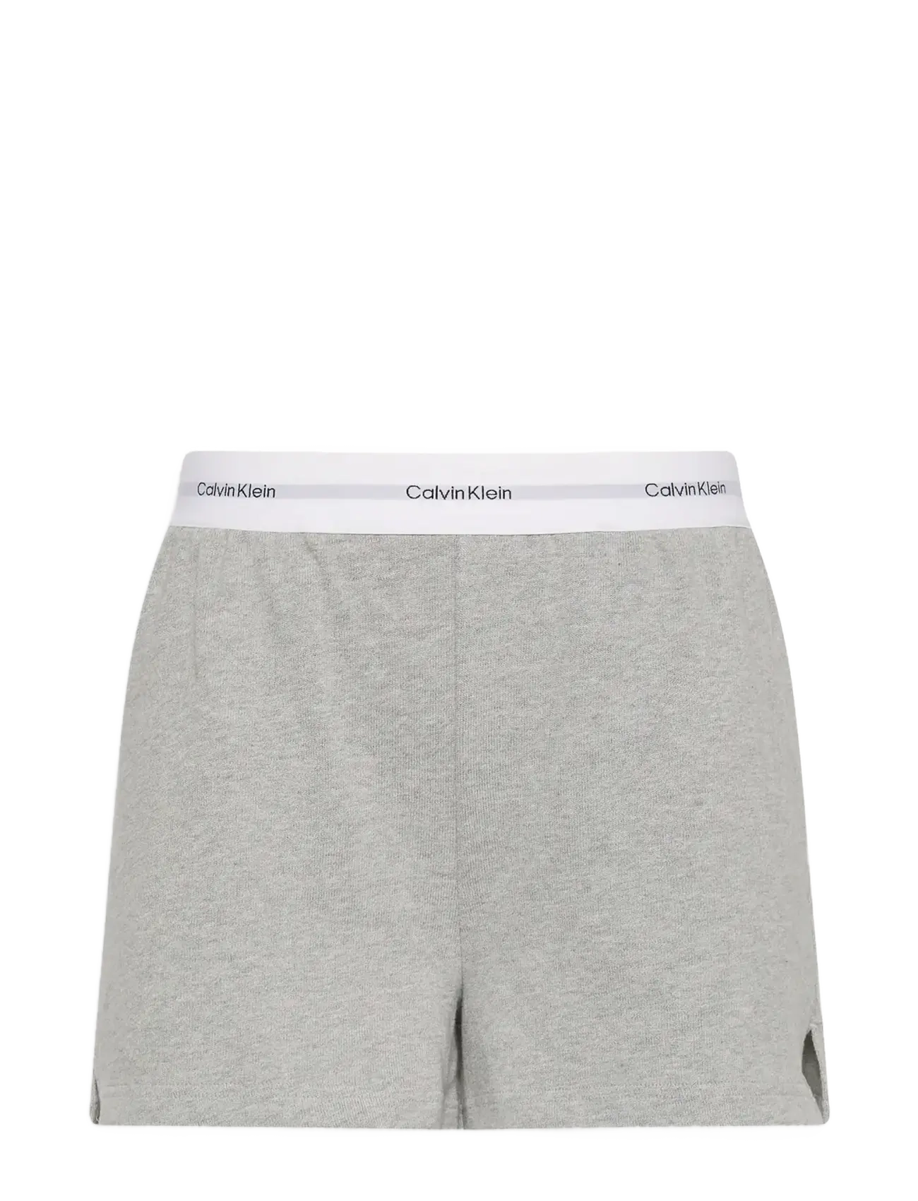 Calvin Klein LOGO JERSEY SHORT - Szorty - B10 GREY HEATHER / grey