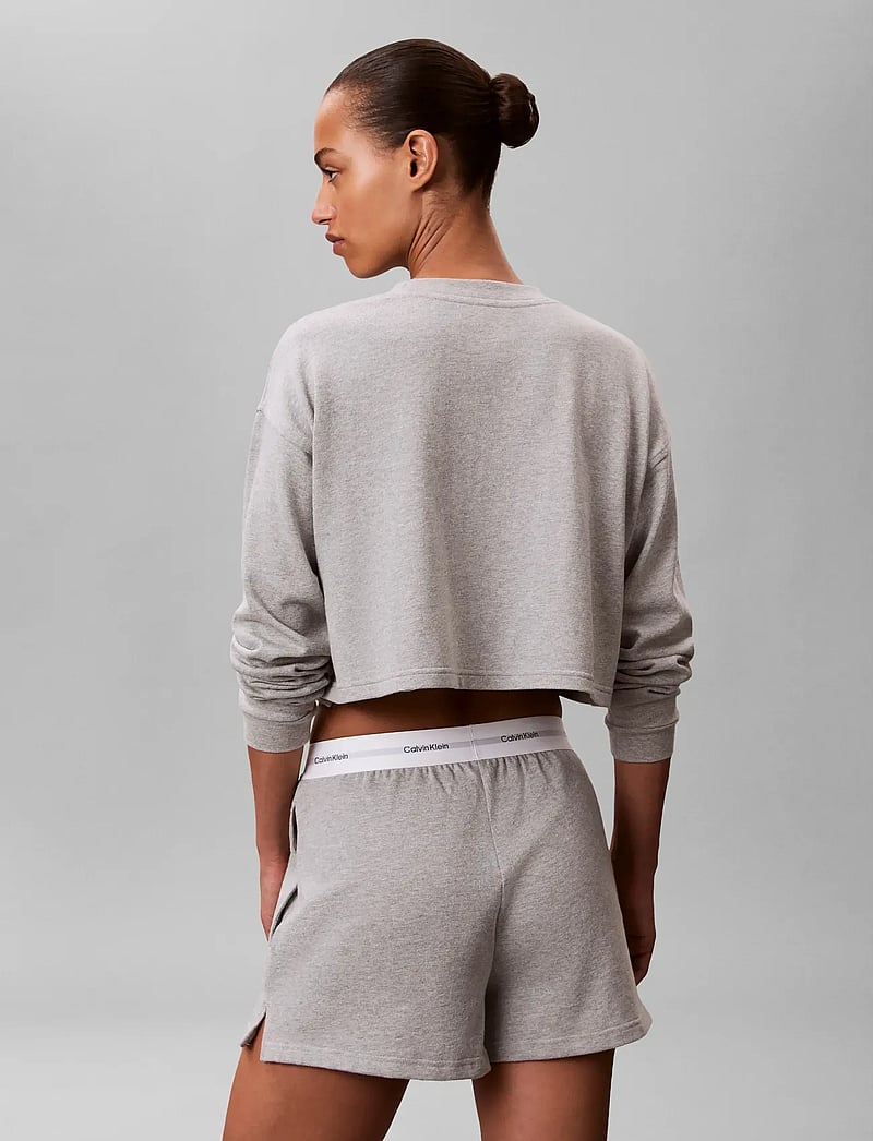 Calvin Klein - LOGO JERSEY SHORT - shorts - b10 grey heather - 2