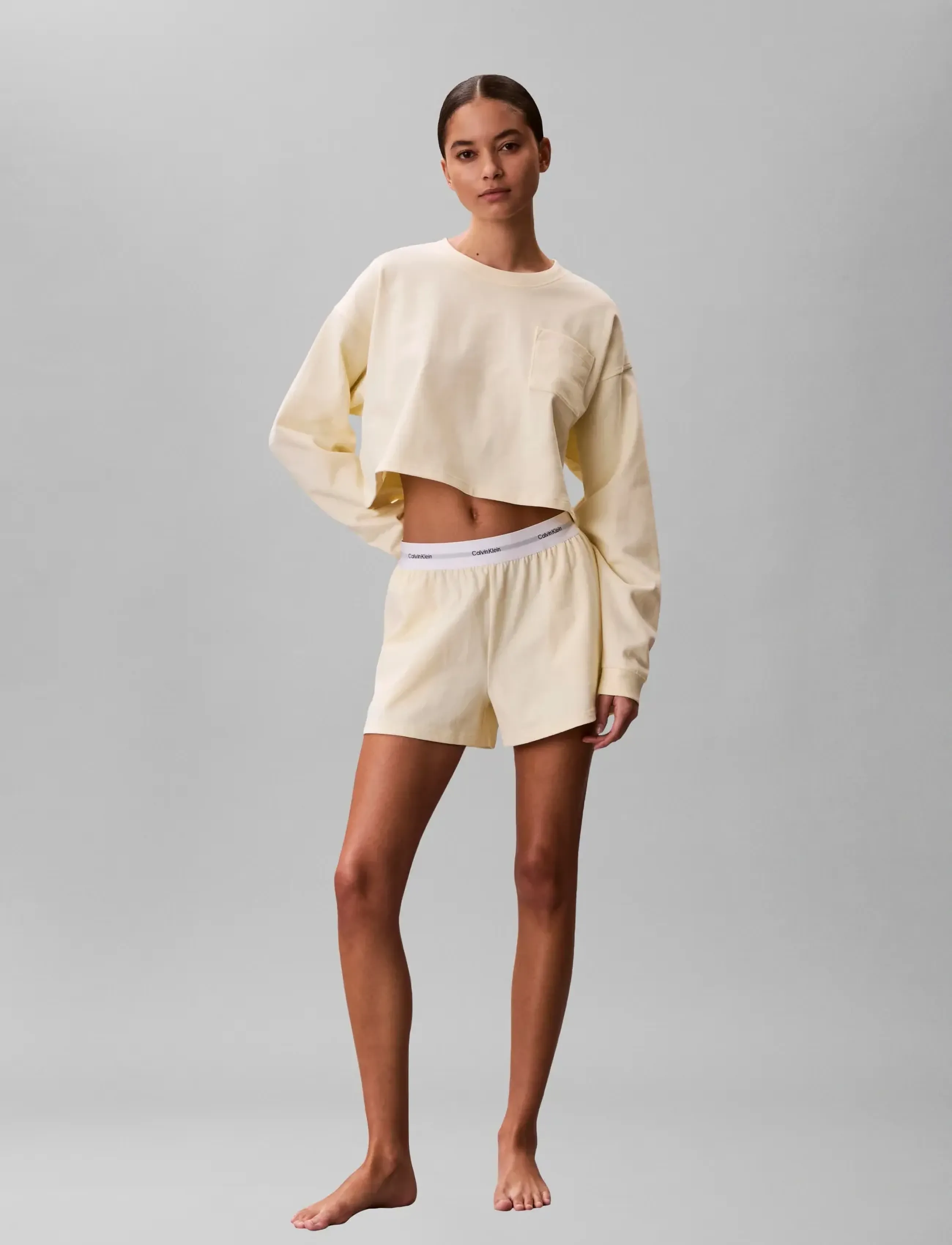 Calvin Klein - LOGO JERSEY SHORT - lühikesed püksid - pear sorbet - 3