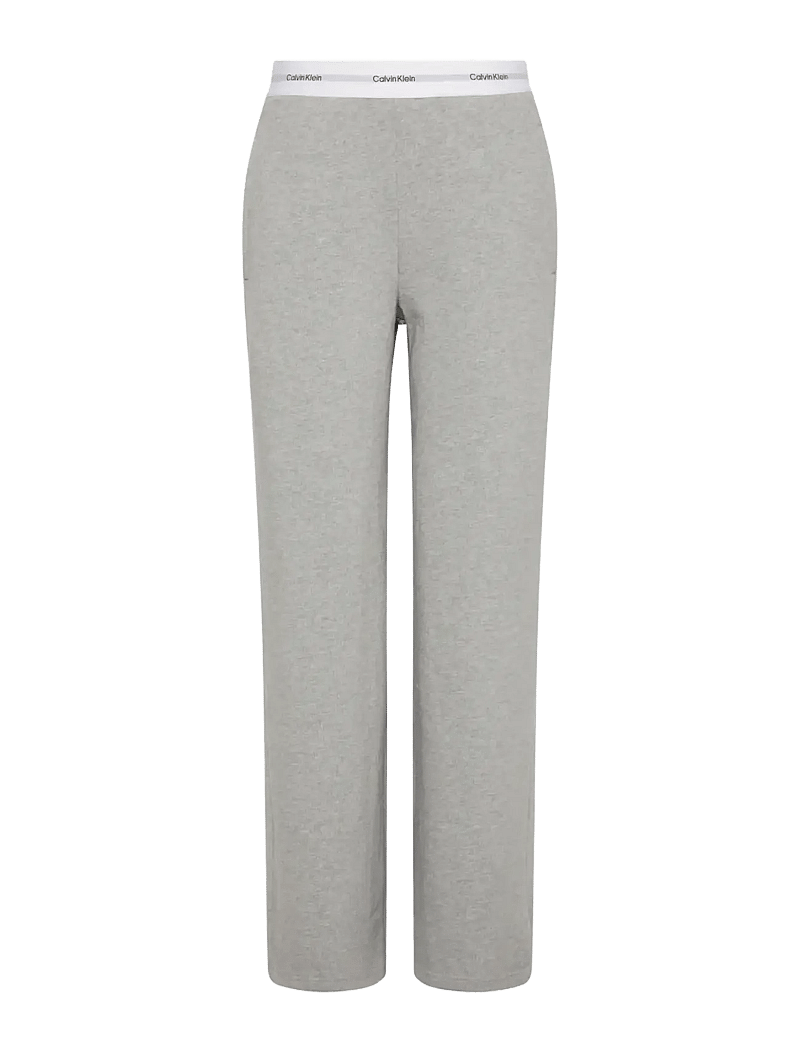 Calvin Klein - LOGO JERSEY PANT - náttbuxur - b10 grey heather - 1