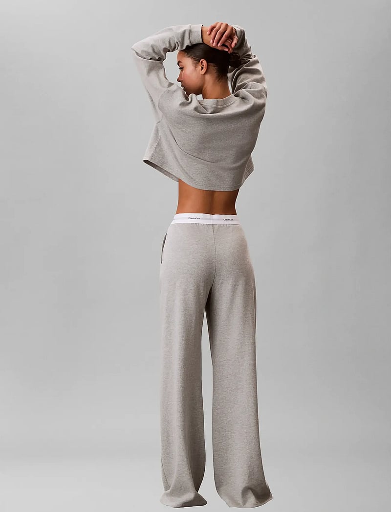 Calvin Klein - LOGO JERSEY PANT - náttbuxur - b10 grey heather - 2