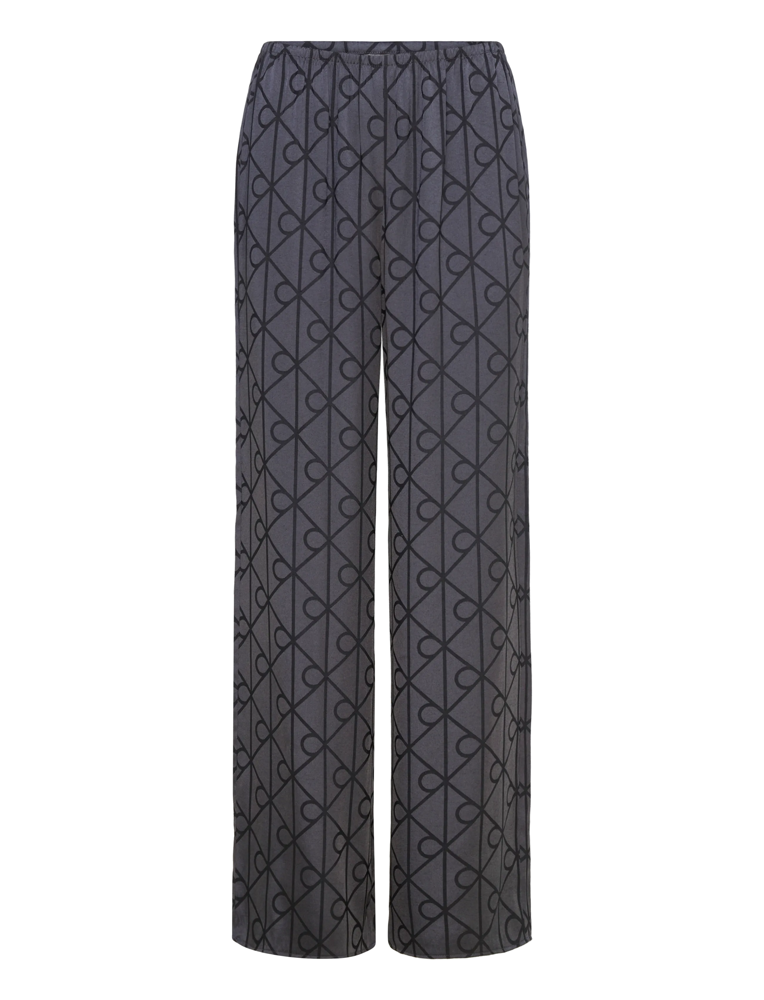 AOP PANT - 19519 GIGA SATIN SHINE EMBLEM+BLACK