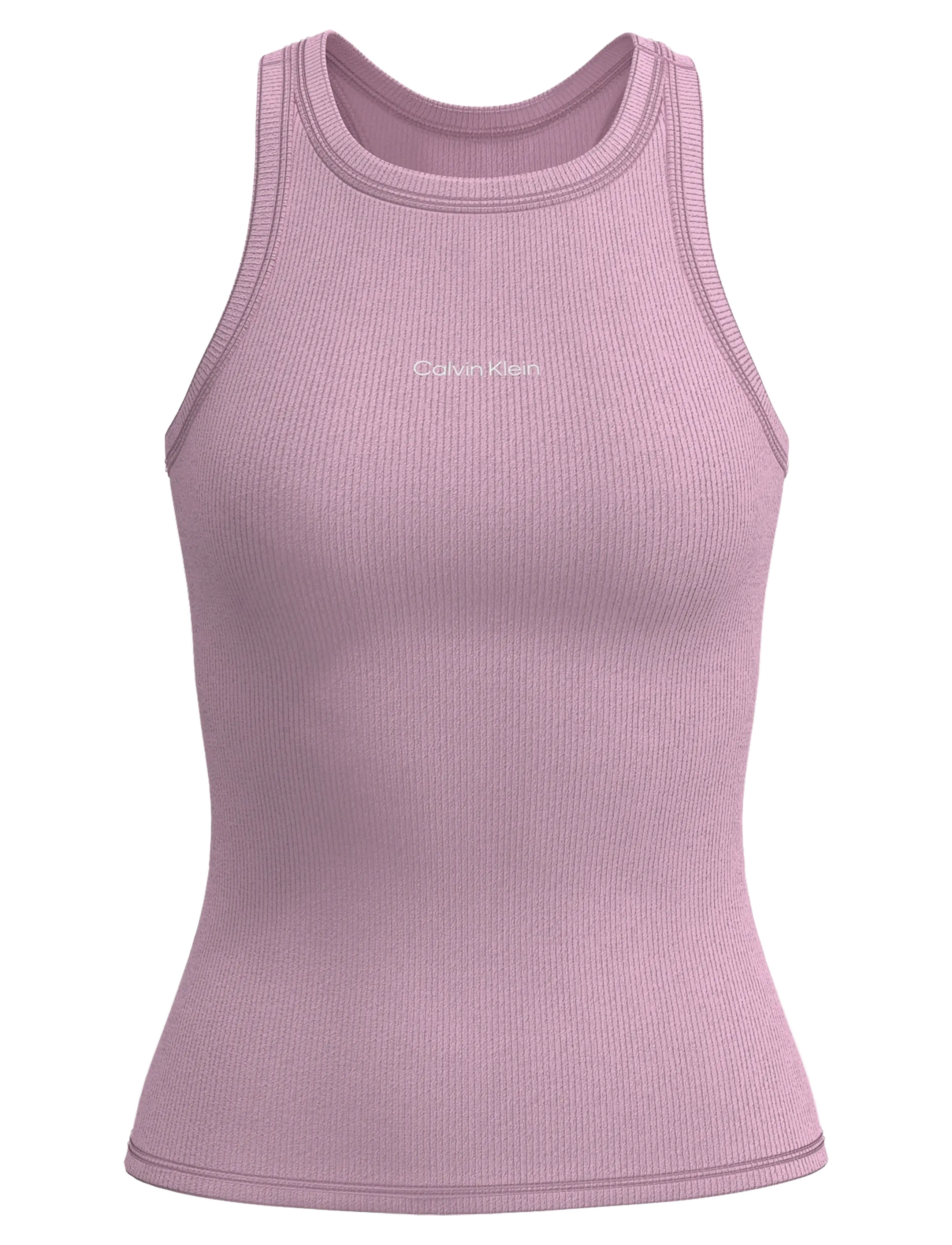 Calvin Klein GRAPHIC RIB TANK. - Unterwäsche - PINK ESSENCE / pink/rose