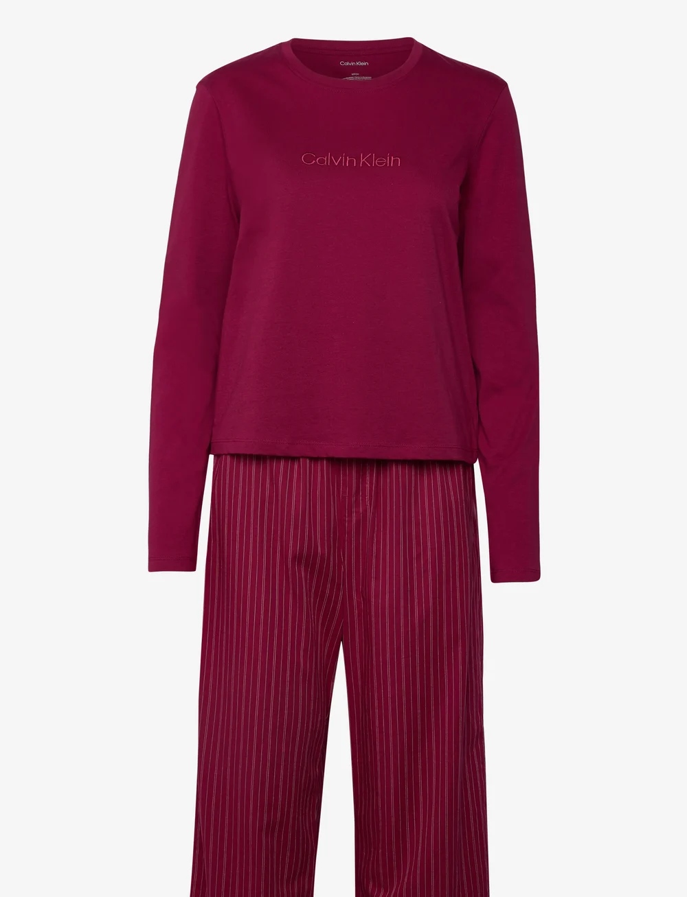 Calvin Klein - LS PANT SET HOLIDAY - pyjamas - 19471 trail stripe+tdb - 0