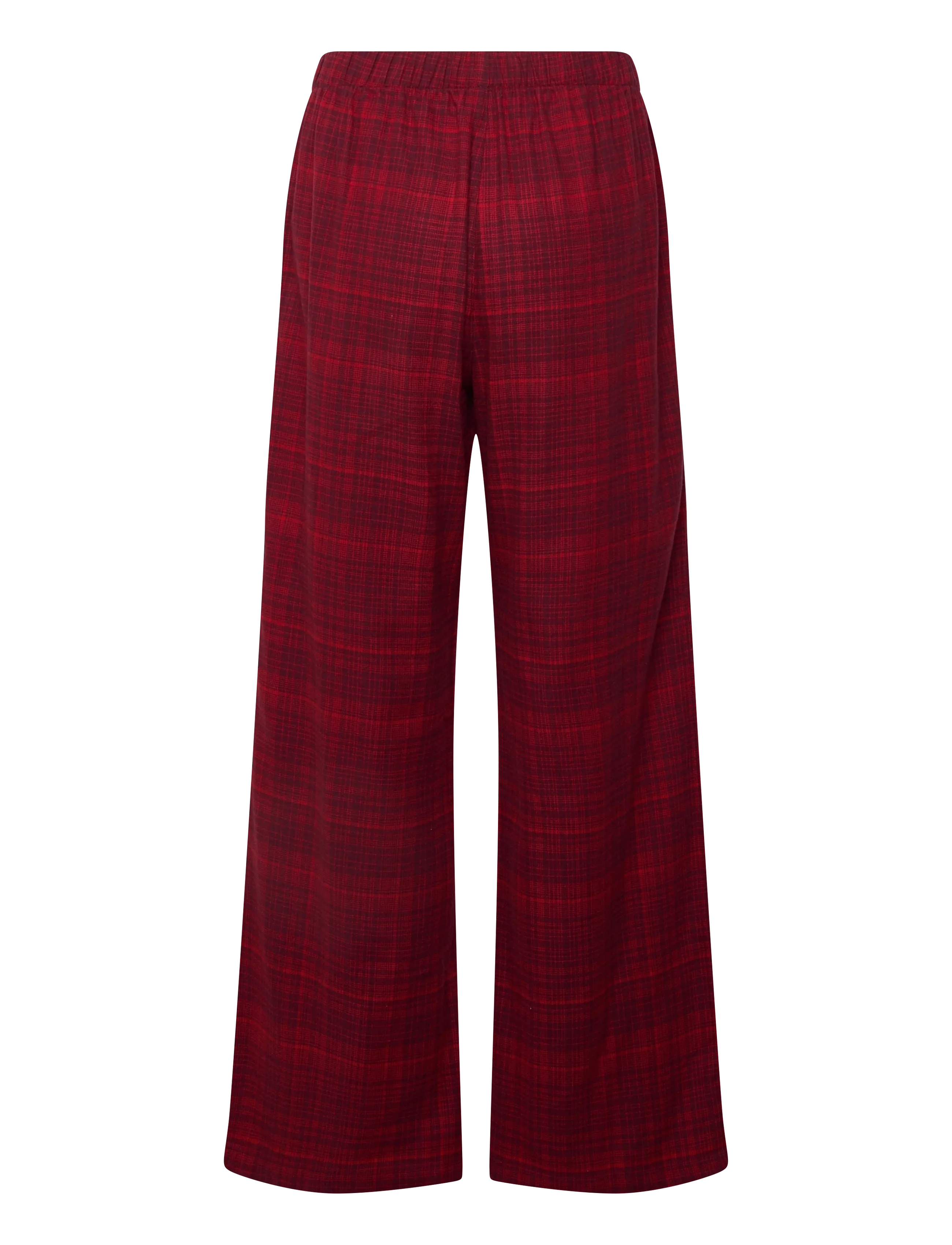 Calvin Klein - LS TEE FLANNEL PANT SET - pyjamas - zinfandel w zinfandel jotted madras - 3