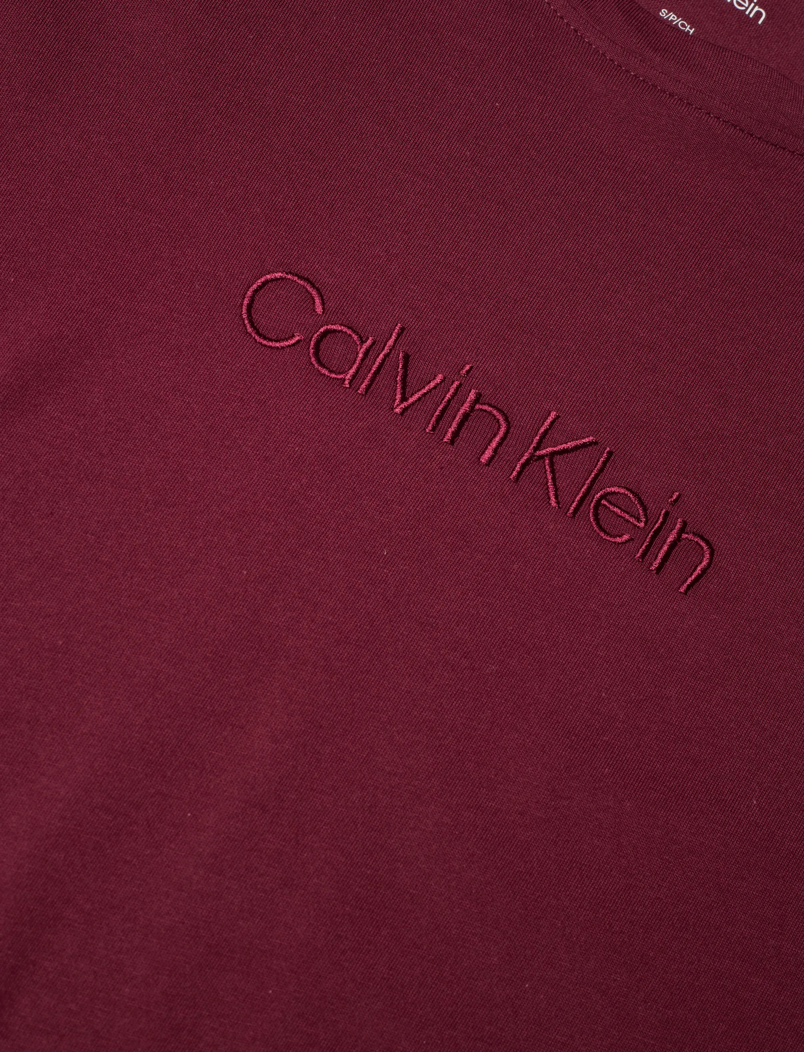 Calvin Klein - LS TEE FLANNEL PANT SET - pyjamas - zinfandel w zinfandel jotted madras - 4