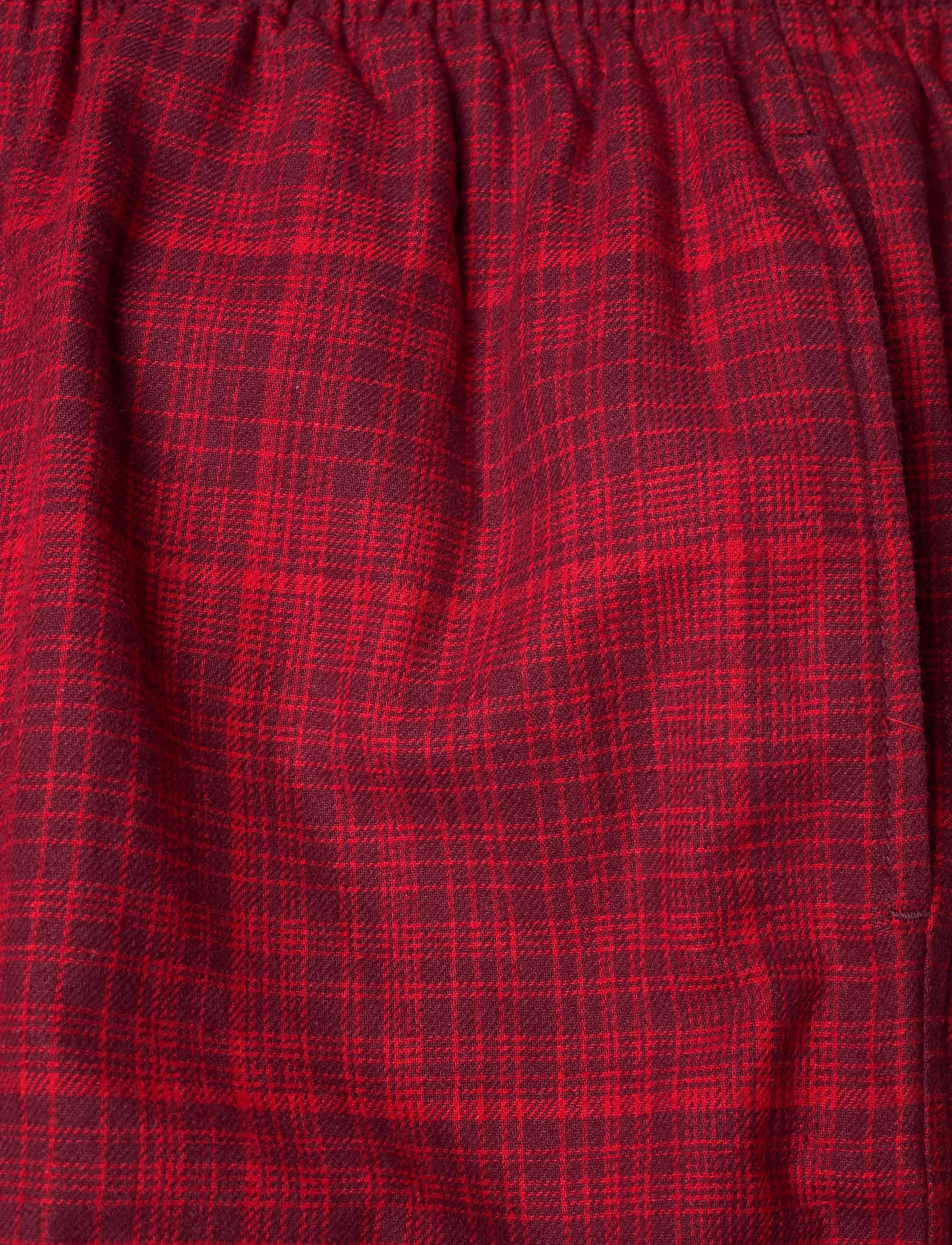 Calvin Klein - LS TEE FLANNEL PANT SET - pyjamas - zinfandel w zinfandel jotted madras - 5