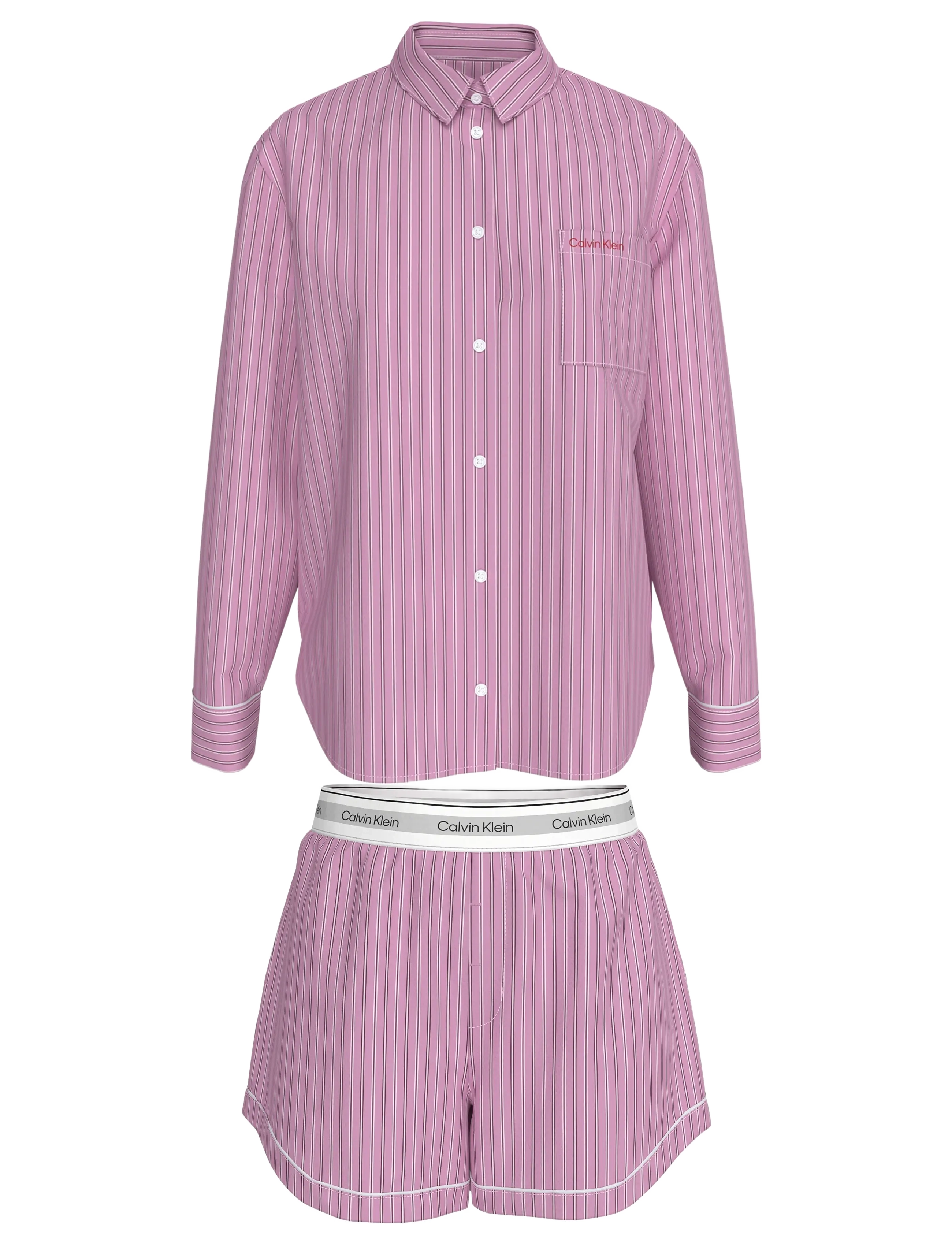 V DAY POPLIN SET - 19471 TRAIL STRIPE+PINK ESSENCE