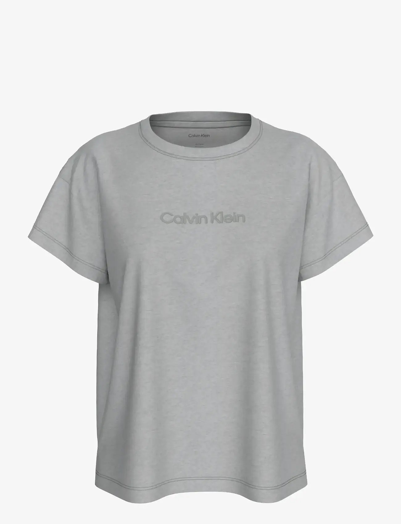 Calvin Klein - RELAXED TEE - Överdelar - b10 grey heather - 0