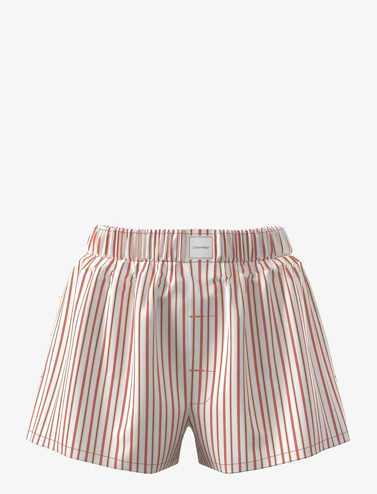 Calvin Klein - COVERED WB POPLIN SHORT - natshorts - aurora stripe peach bliss - 1