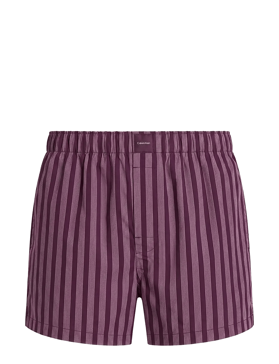 Calvin Klein - COVERED WB POPLIN SHORT - shorts - bespoke stripe+dark purple - 1