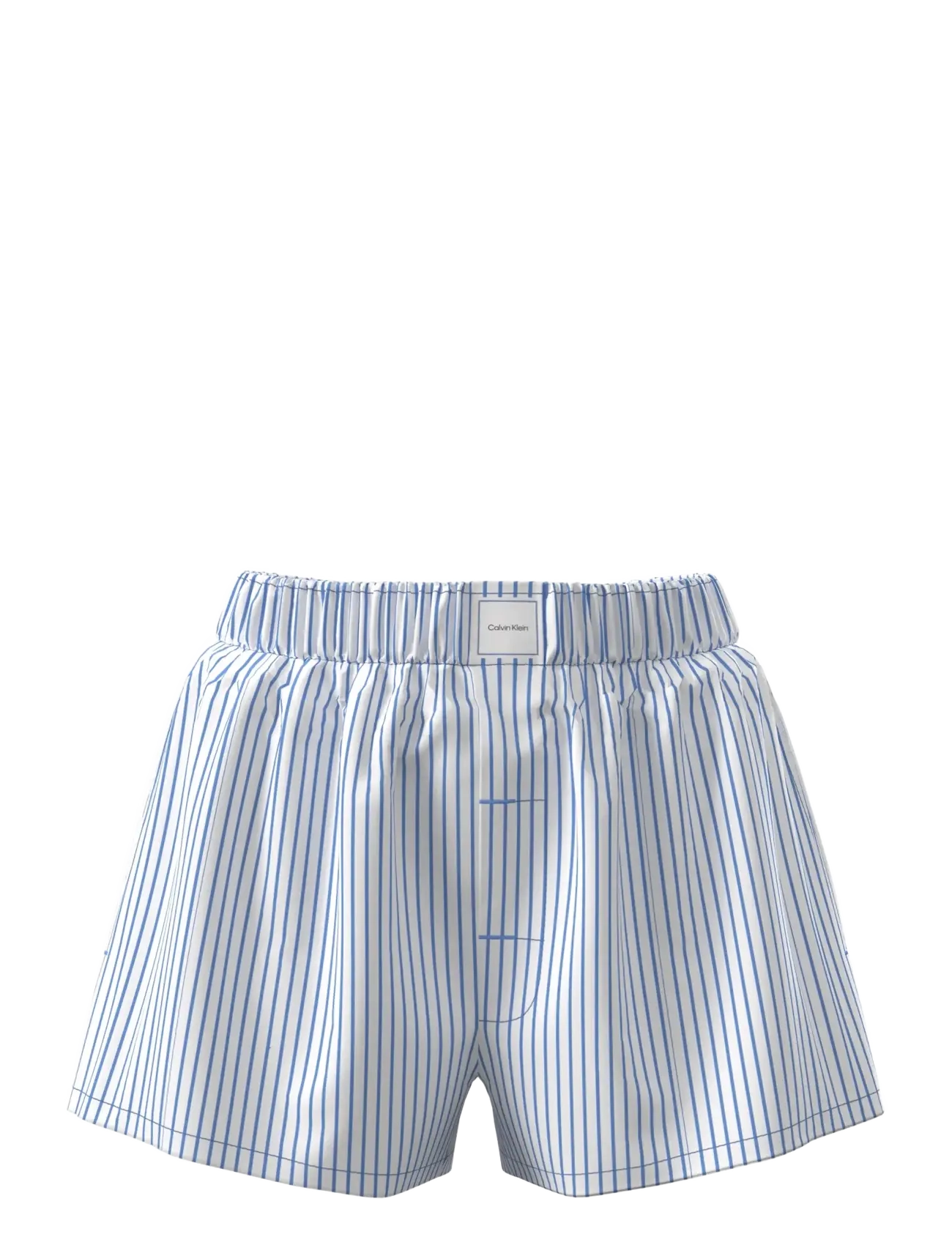 Calvin Klein COVERED WB POPLIN SHORT - Uus - SERA STRIPE BLUE DESCENT / blue