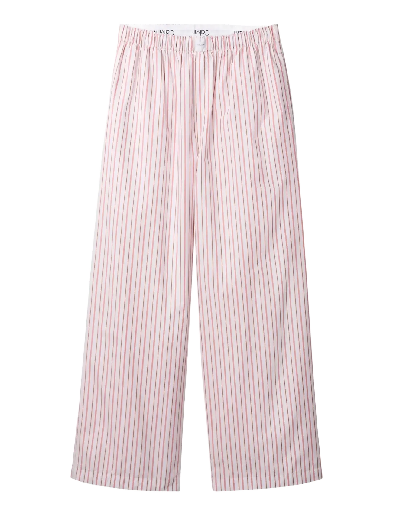 Calvin Klein COVERED WB POPLIN PANT" - Calvin Klein - AURORA STRIPE PEACH BLISS / pink/rose