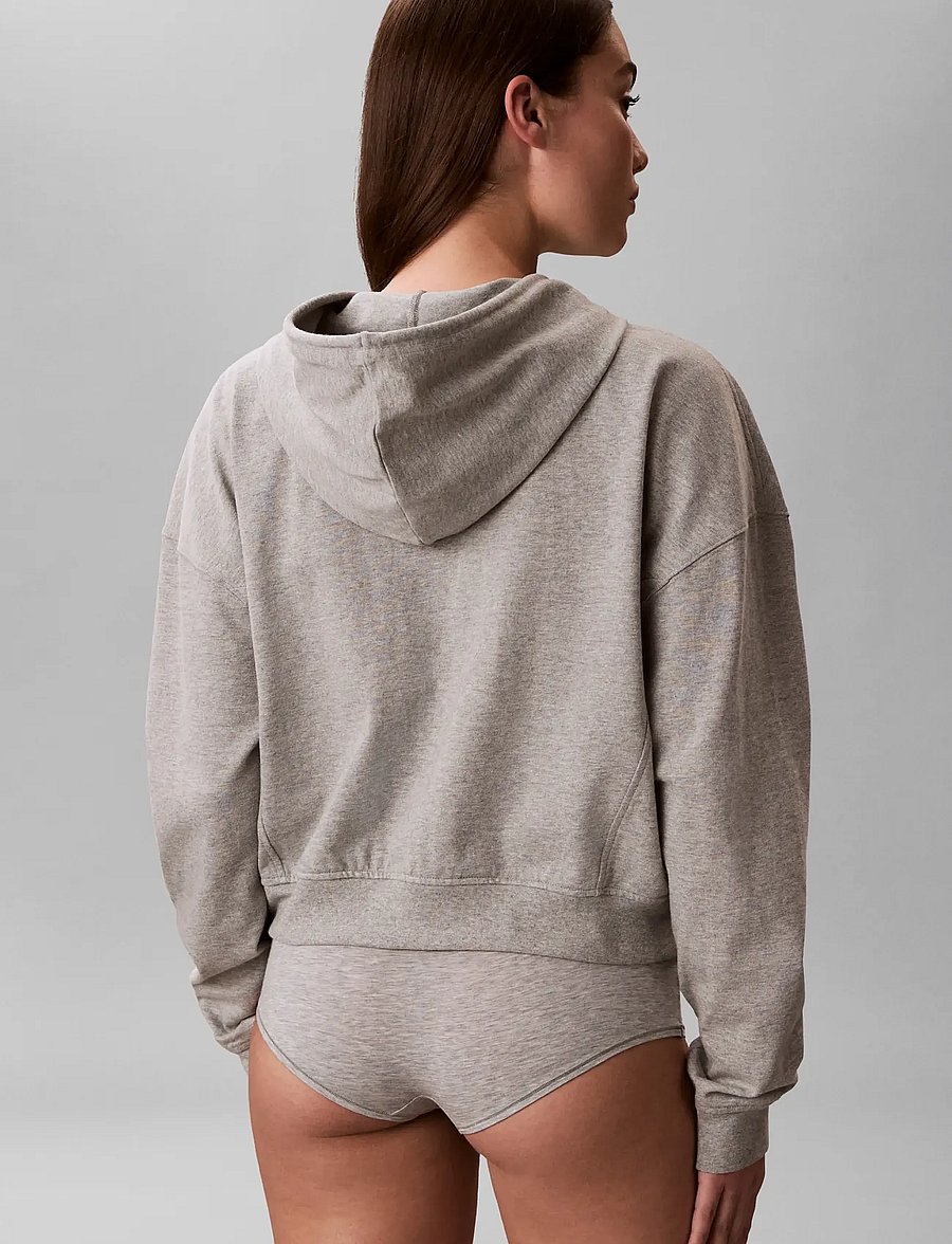 Calvin Klein - FULL ZIP SWEAT HOODIE - hættetrøjer - grey heather - 3