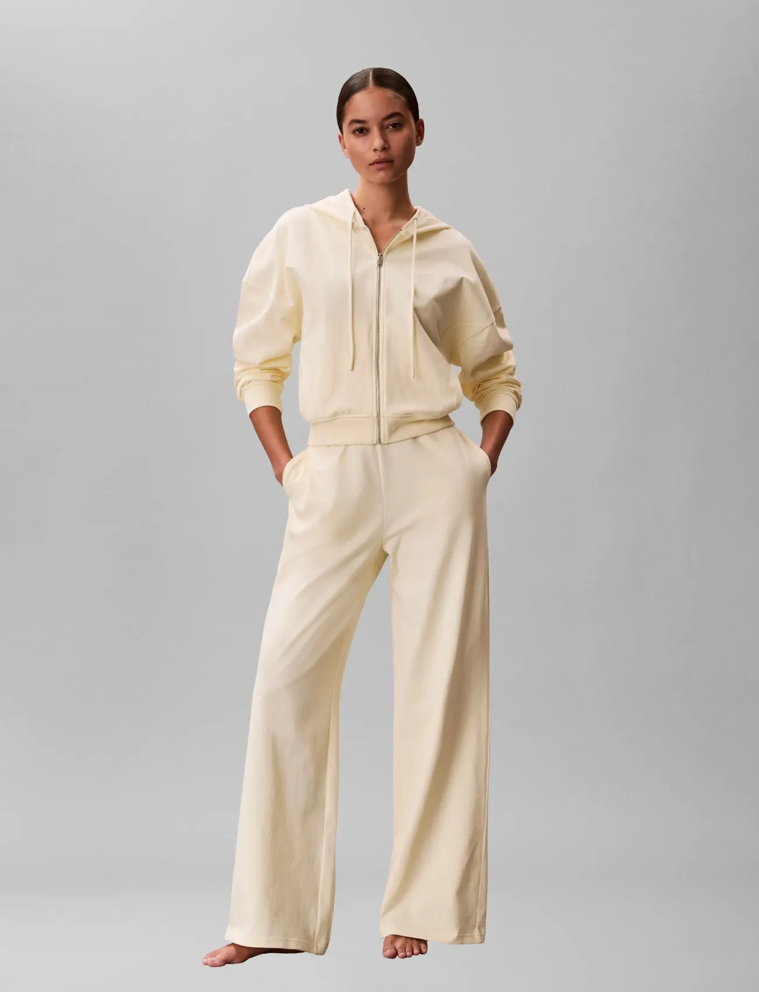 Calvin Klein - FULL ZIP SWEAT HOODIE - hettupeysur - pear sorbet - 3