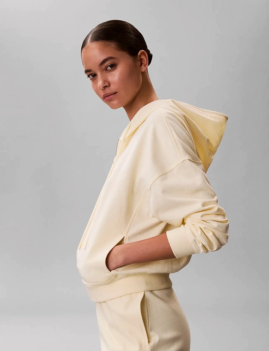 Calvin Klein - FULL ZIP SWEAT HOODIE - kapuzenpullover - pear sorbet - 4
