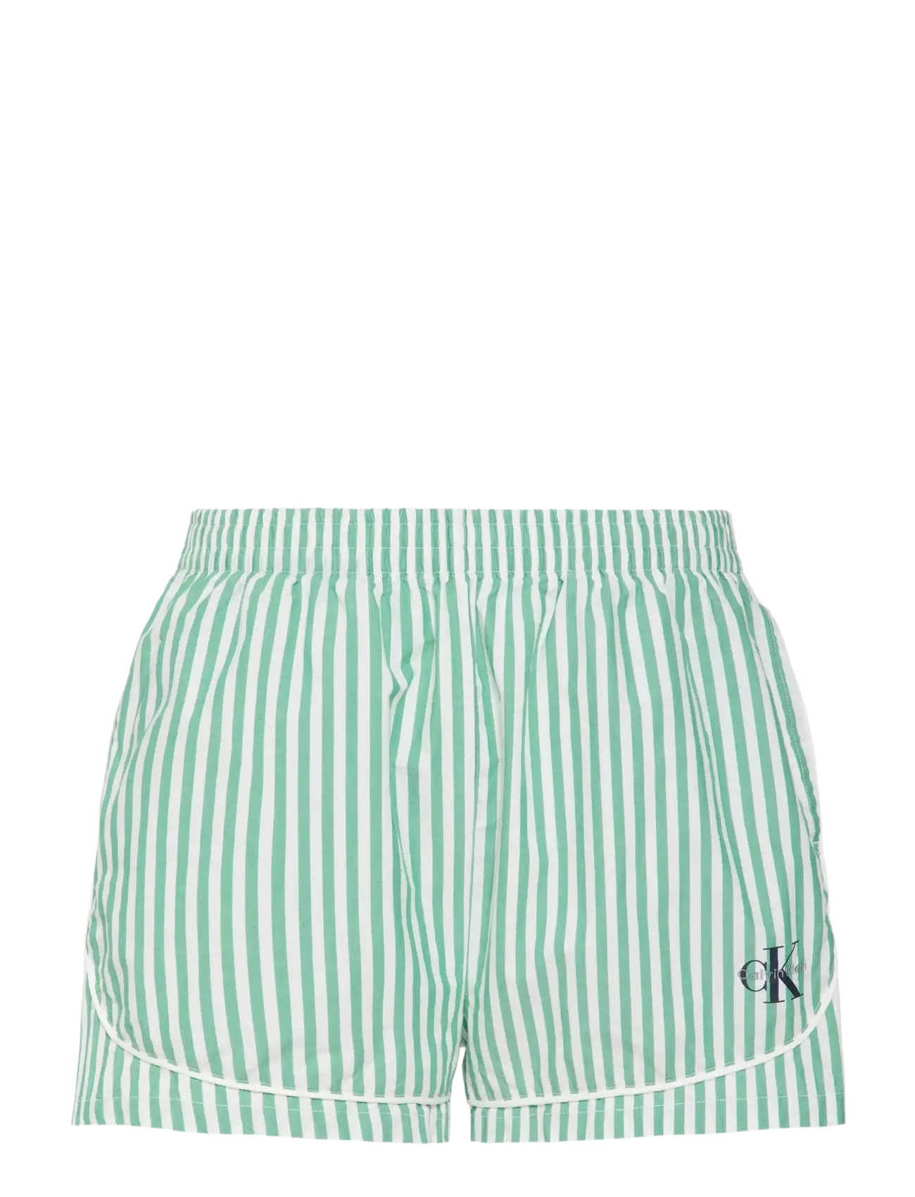 CALVIN KLEIN Ck Graphic Poplin Track Kurz Grün - M - Damen