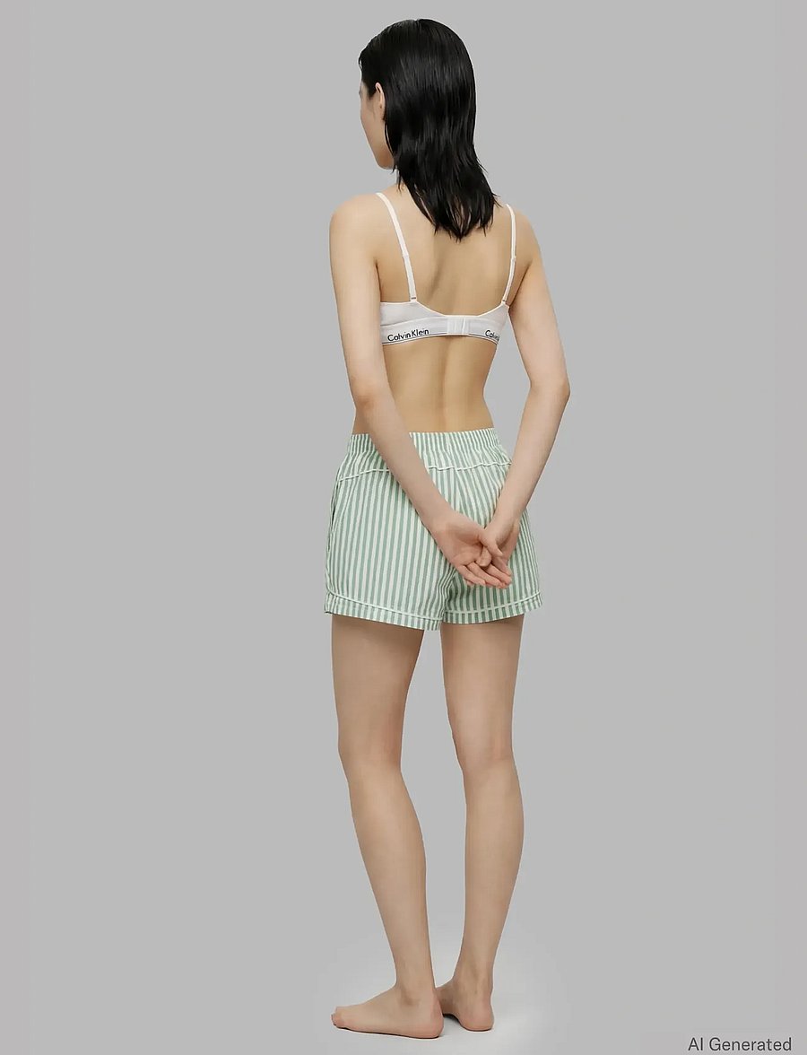 Calvin Klein - CK GRAPHIC POPLIN TRACK SHORT - natshorts - penny stripe mardi gras green - 2