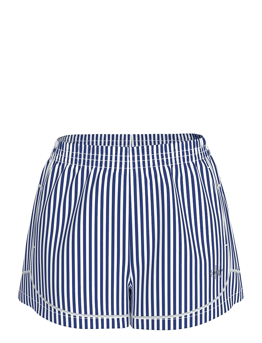 Calvin Klein - CK GRAPHIC POPLIN TRACK SHORT - natshorts - penny stripe blue river fog - 1