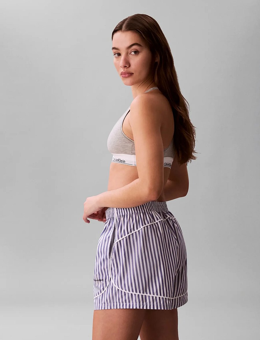 Calvin Klein - CK GRAPHIC POPLIN TRACK SHORT - natshorts - penny stripe blue river fog - 4