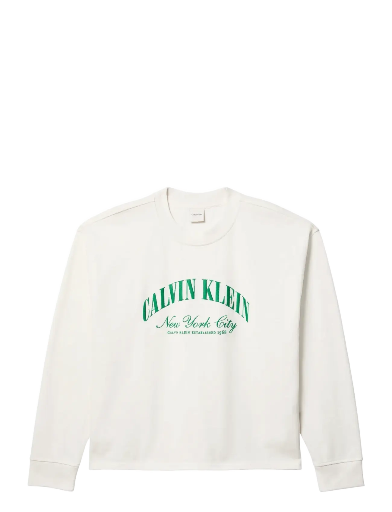 Calvin Klein GX LS RELAXED JSY TEE - Transitional Layering - TOFU / cream