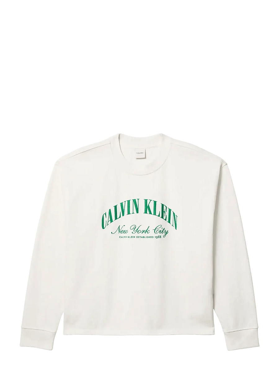 Calvin Klein - GX LS RELAXED JSY TEE - overdele - tofu - 1
