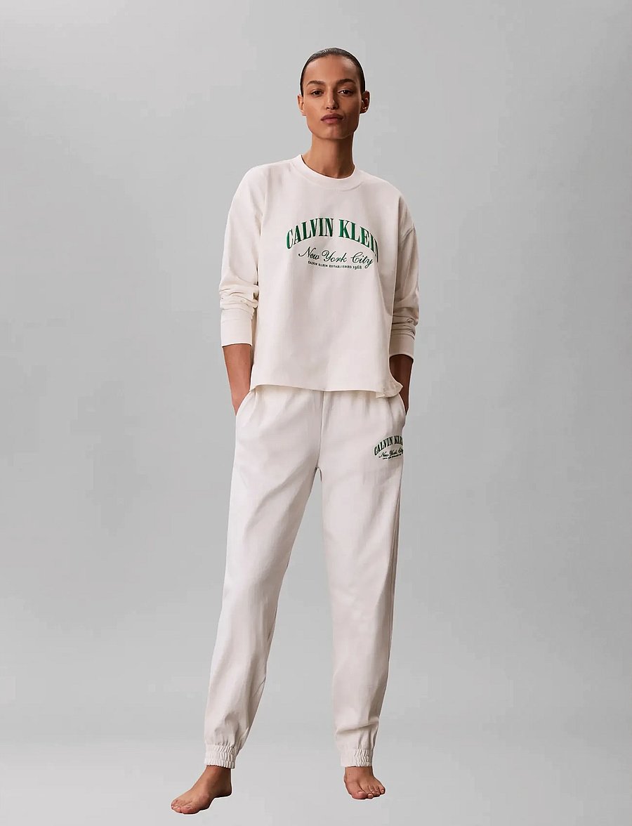 Calvin Klein - GX LS RELAXED JSY TEE - overdele - tofu - 0