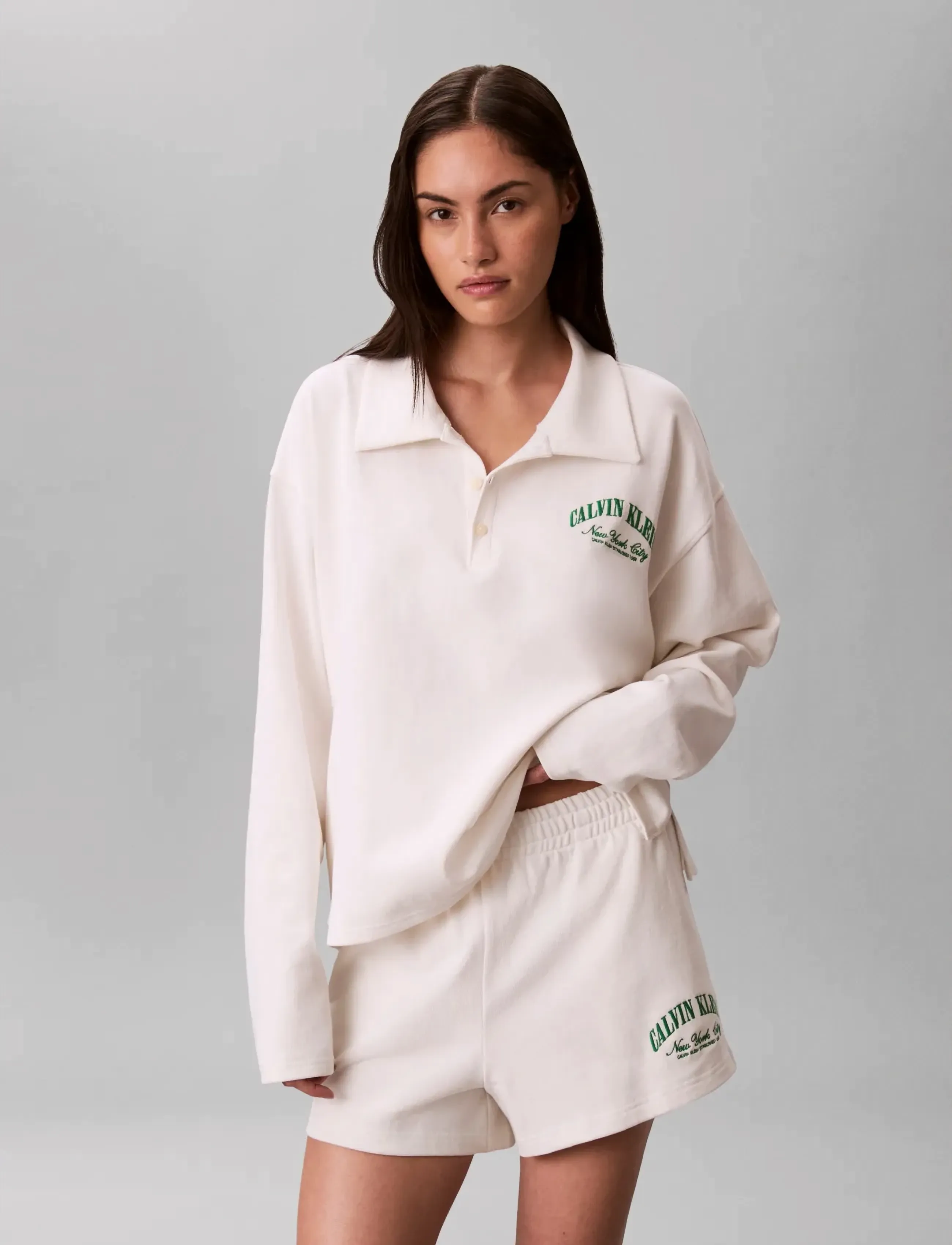 Calvin Klein - GX JERSEY SHORT - sweatshorts - tofu - 3