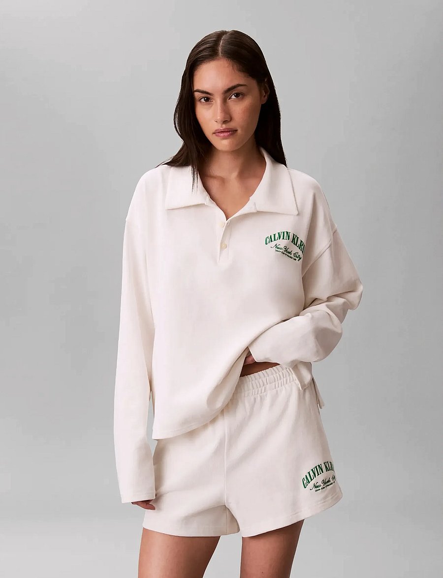 Calvin Klein - GX JERSEY SHORT - lühikesed dressipüksid - tofu - 3