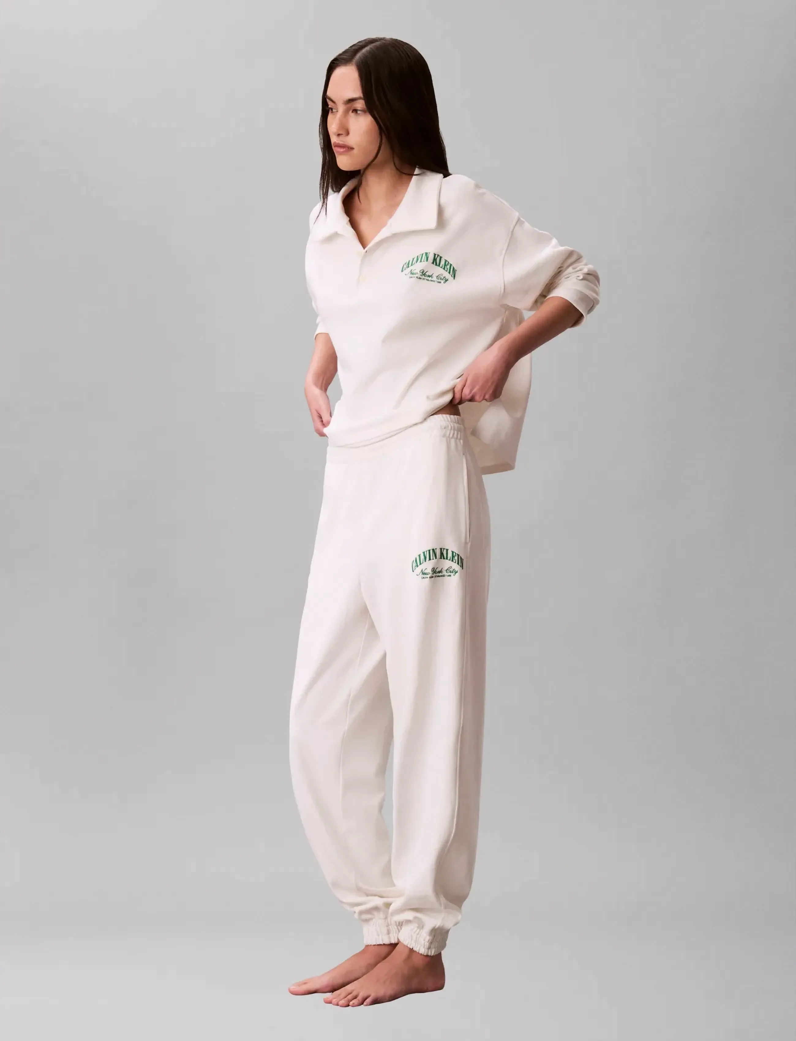 Calvin Klein - GX JERSEY JOGGER - pantalons jogger - tofu - 5