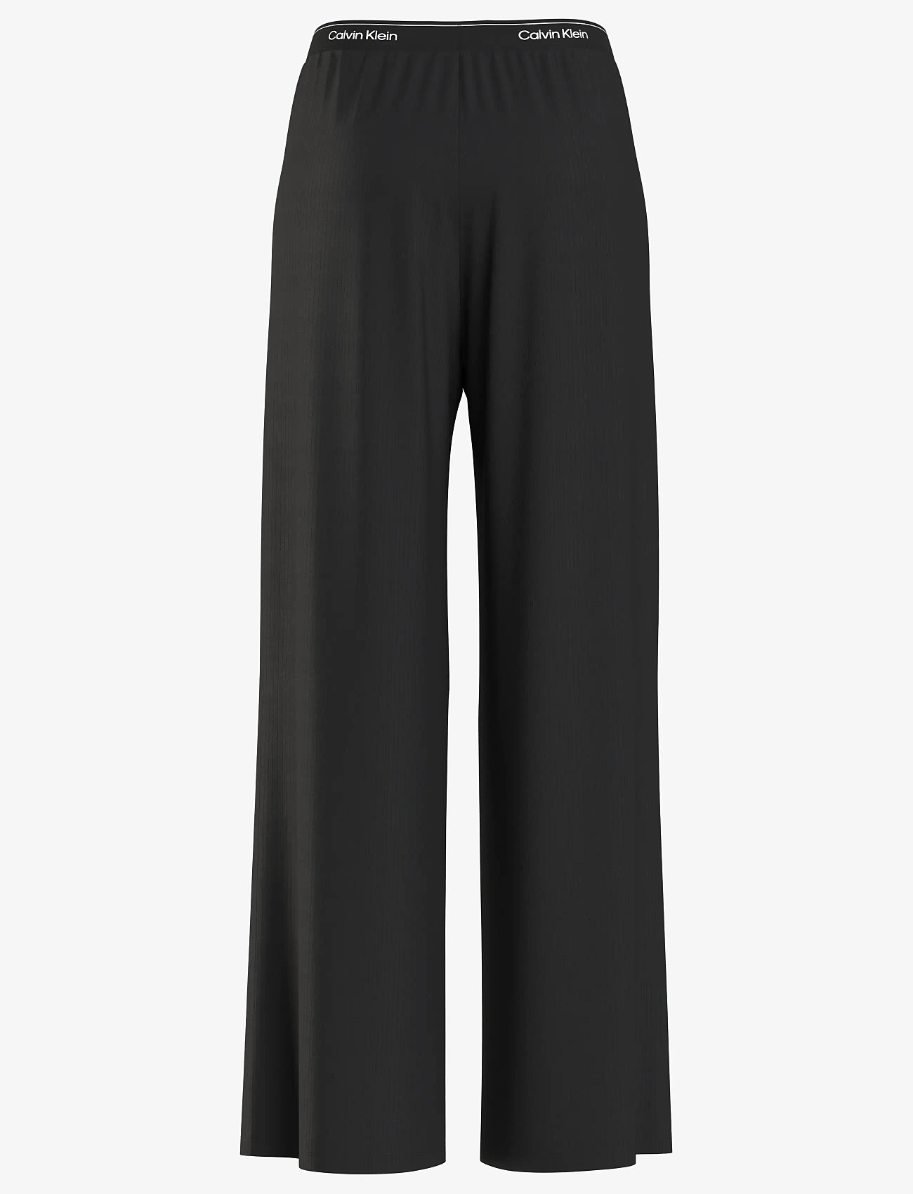Calvin Klein - DROP NEEDLE WIDELEG PANT - pyjamasbyxor - black - 1