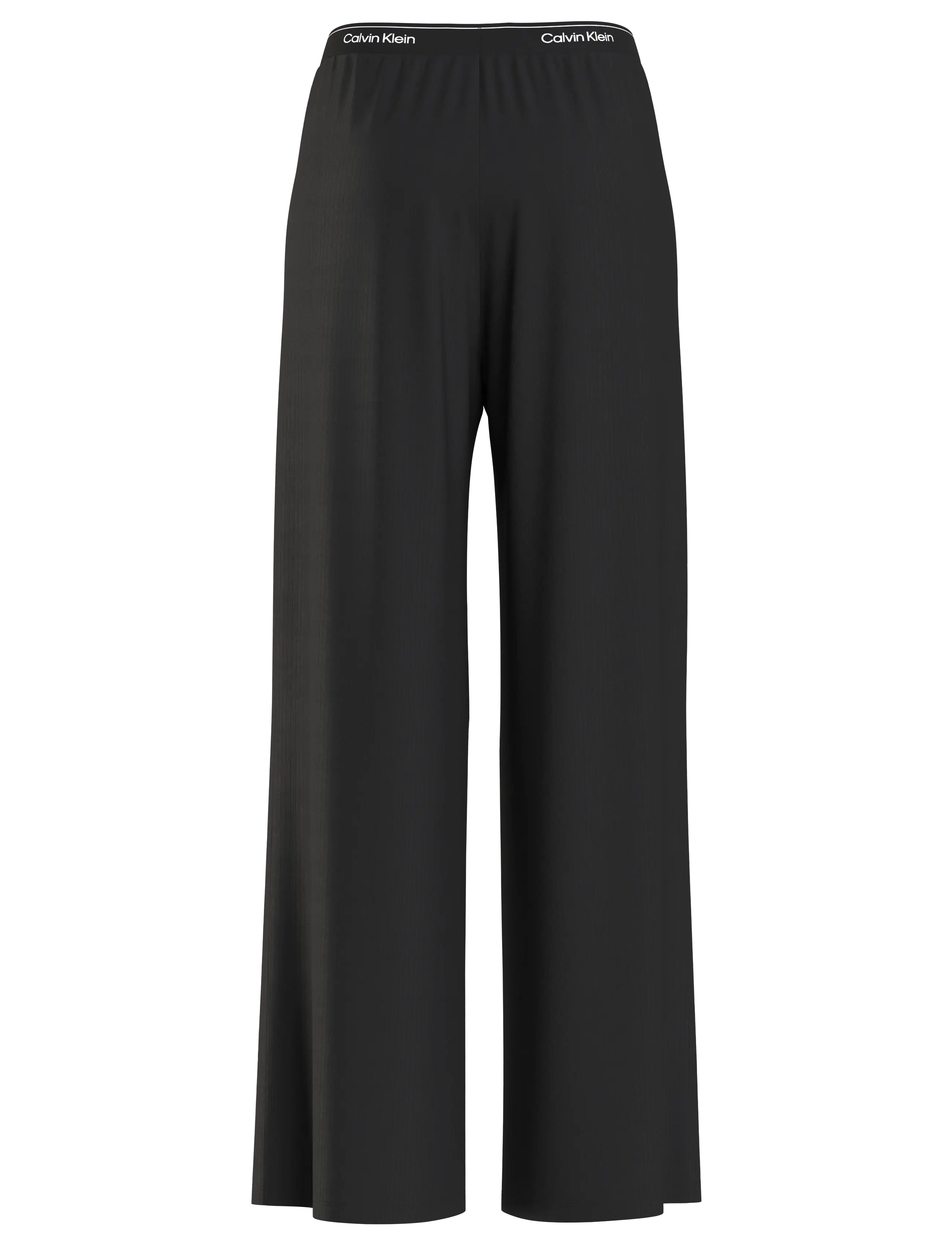 Calvin Klein - DROP NEEDLE WIDELEG PANT - bas de pyjama - black - 1