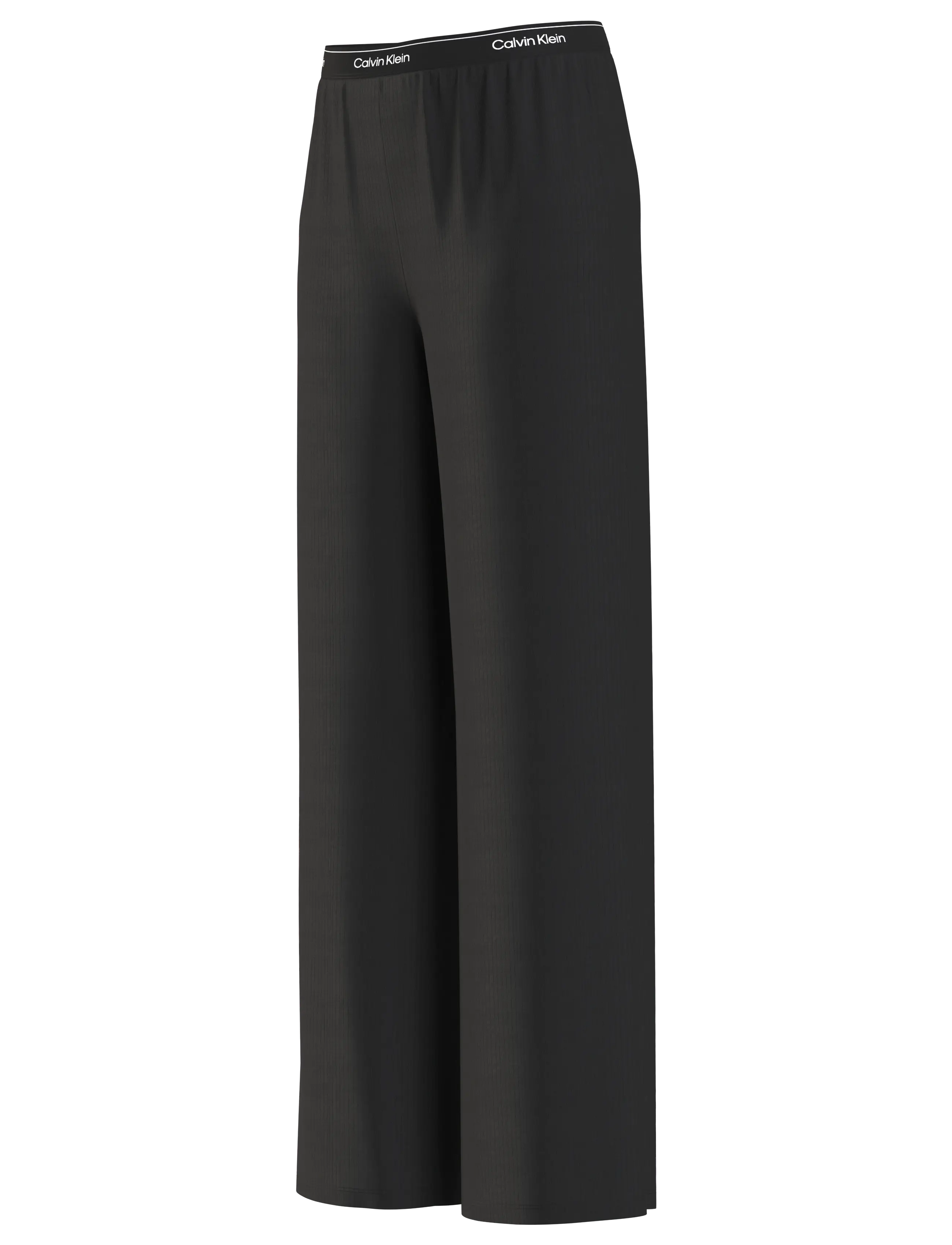 Calvin Klein - DROP NEEDLE WIDELEG PANT - bas de pyjama - black - 2