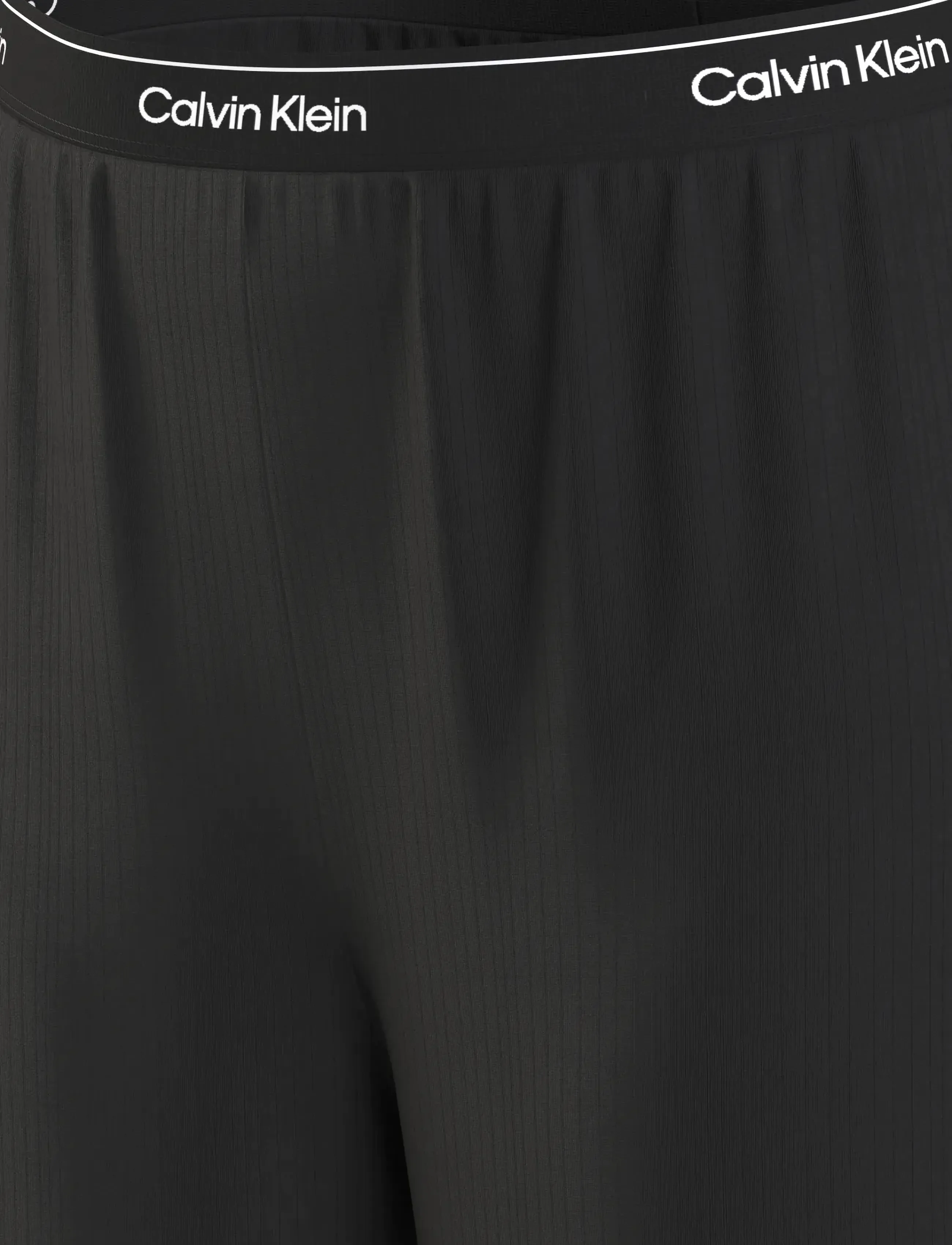 Calvin Klein - DROP NEEDLE WIDELEG PANT - bas de pyjama - black - 4