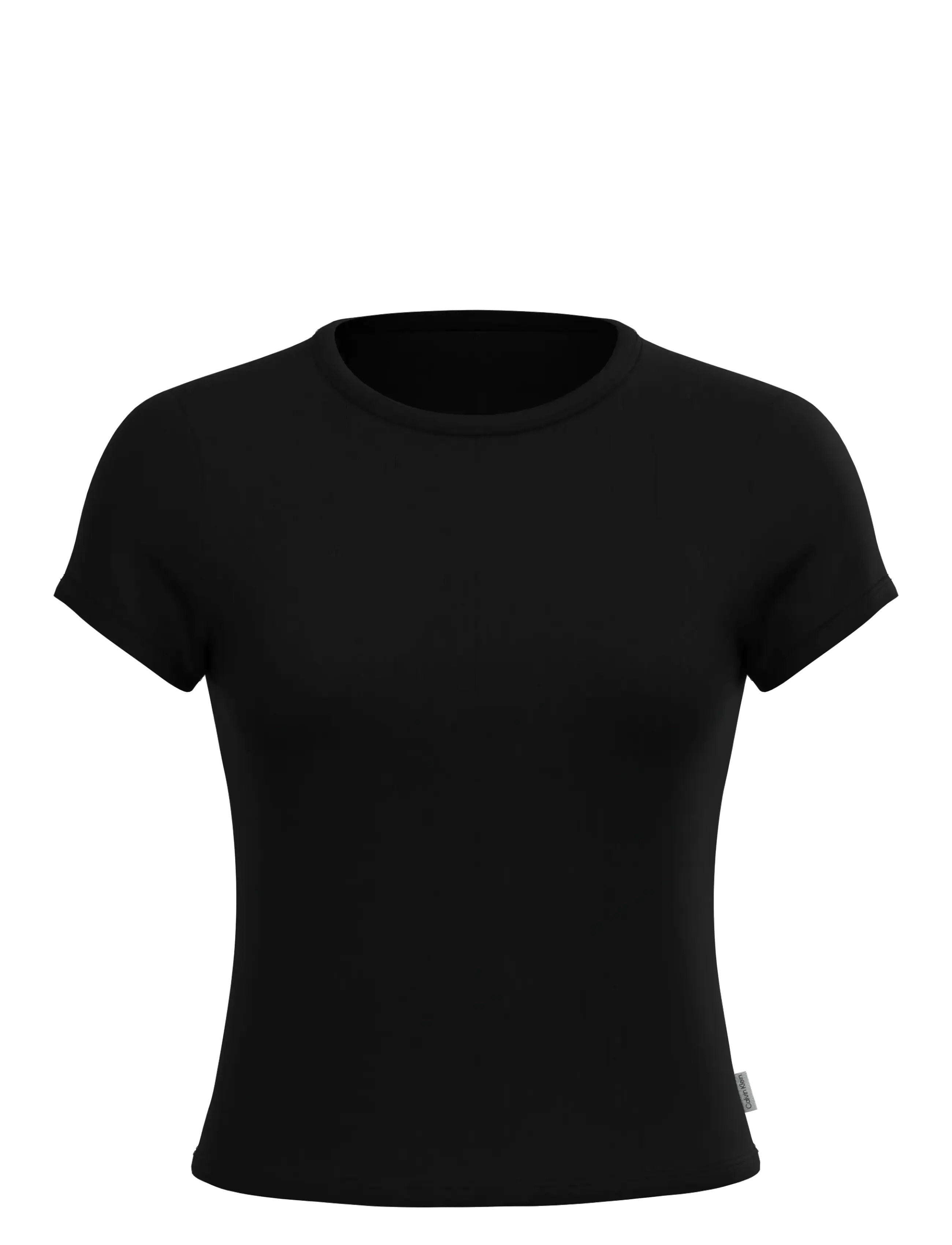 CALVIN KLEIN Drop Needle Baby Tee Schwarz - XL - Damen
