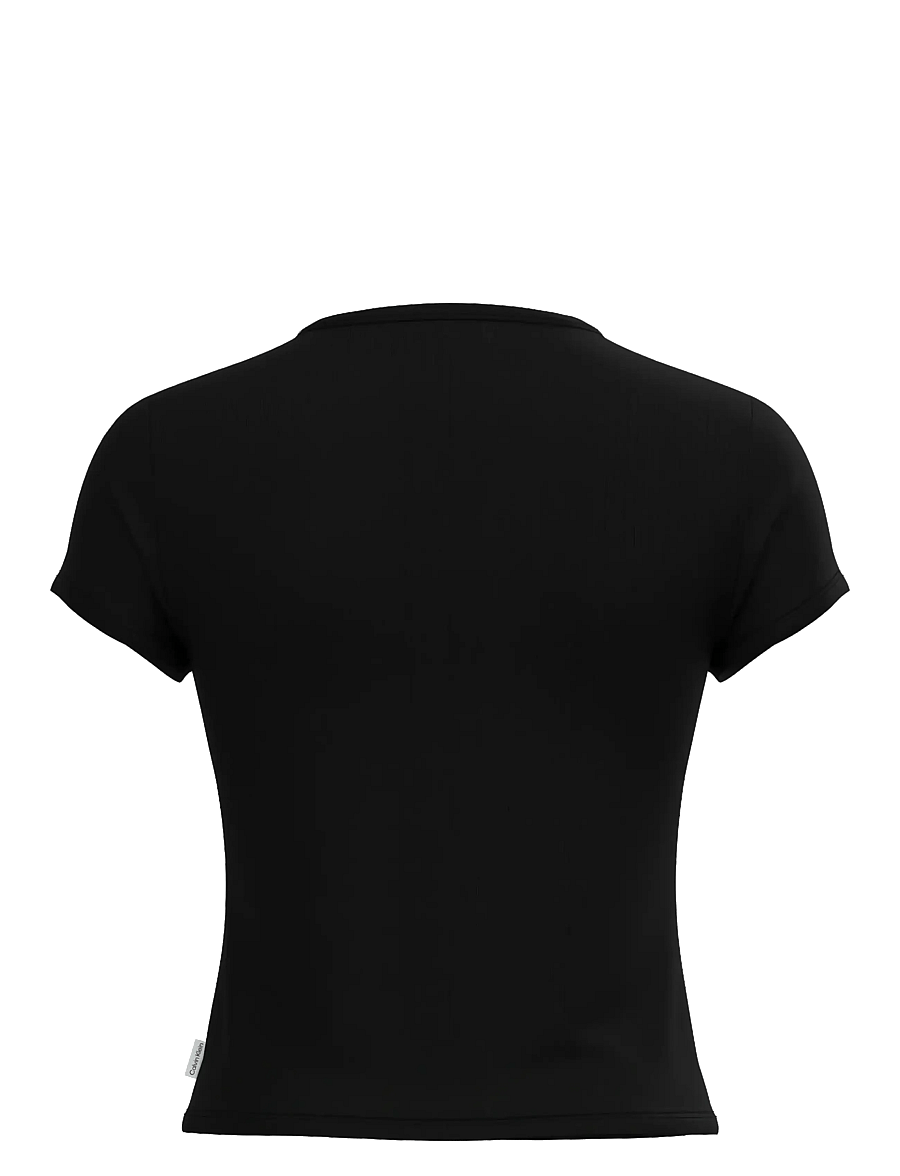 Calvin Klein - DROP NEEDLE BABY TEE - t-shirts - black - 1