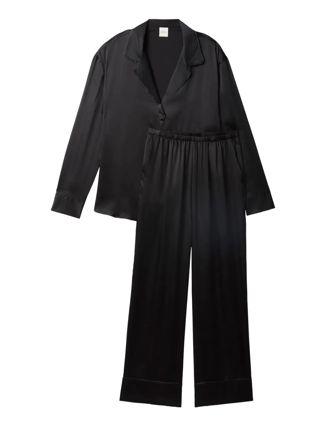 Calvin Klein SATIN SET - Pidžaamad - BLACK / black