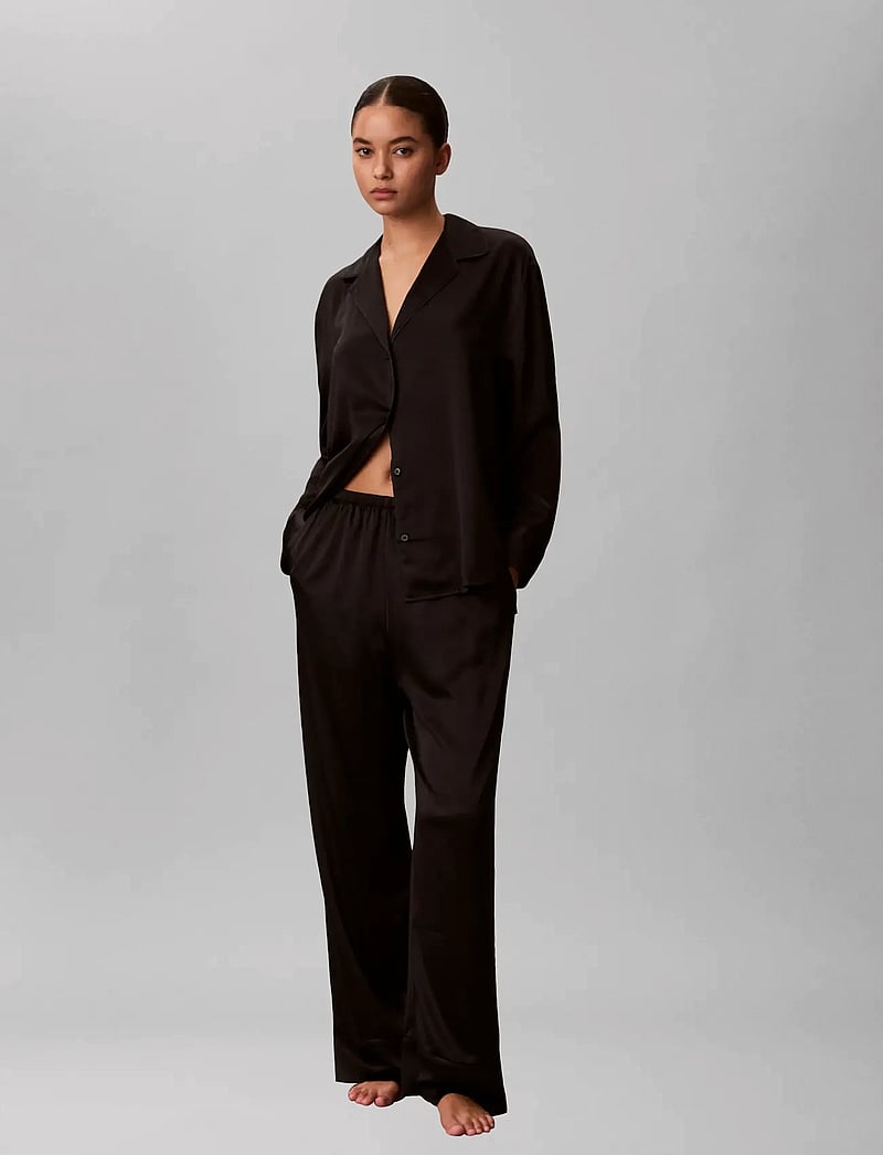 Calvin Klein - SATIN SET - pyjamas - black - 0