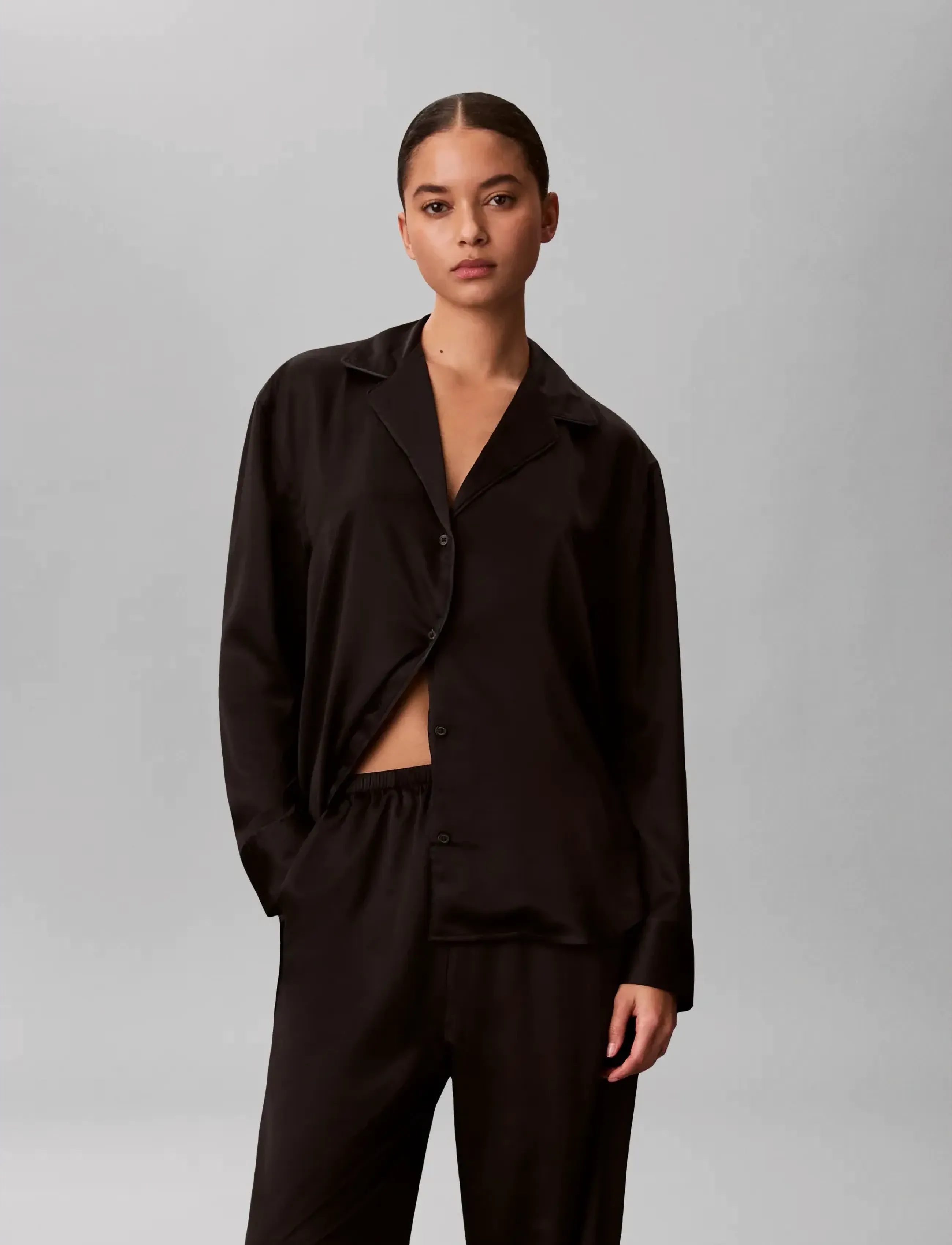 Calvin Klein - SATIN SET - geburtstagsgeschenke - black - 3