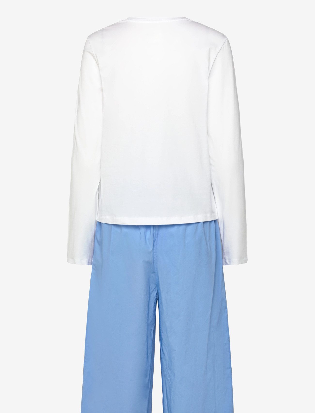 Calvin Klein - LS PANT SET - pidžaamad - classic white top w  blue descent p - 1