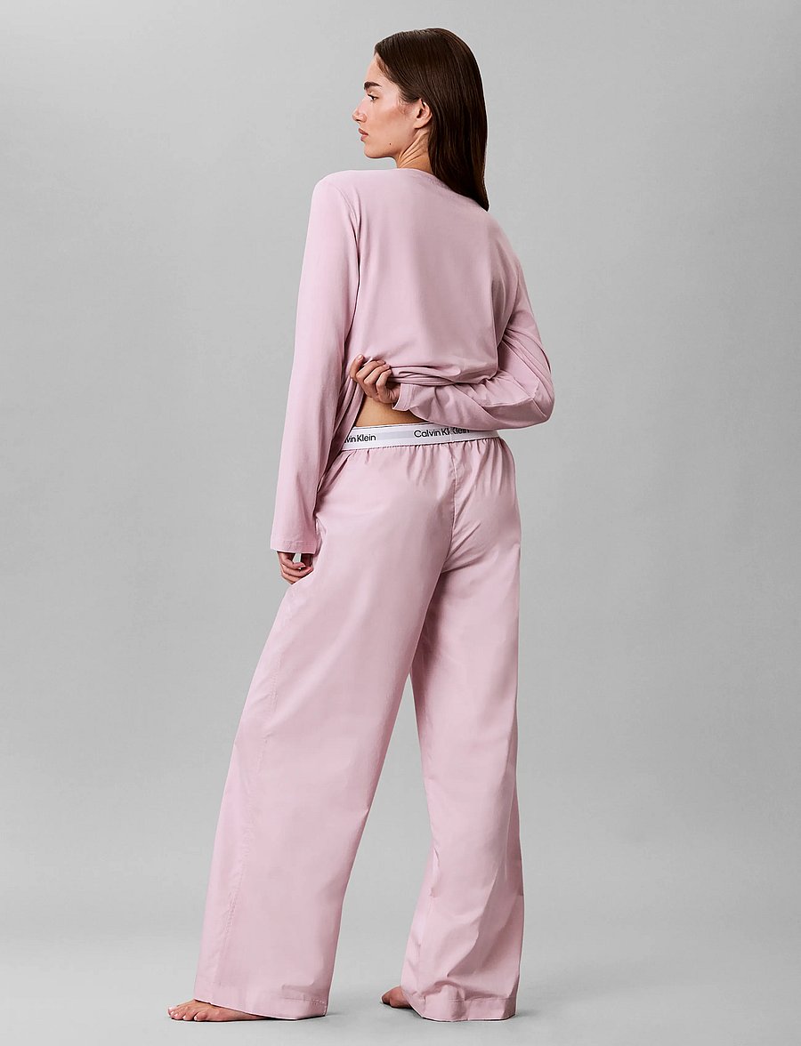 Calvin Klein - LS PANT SET - pyjamas - hawaii orchid - 3