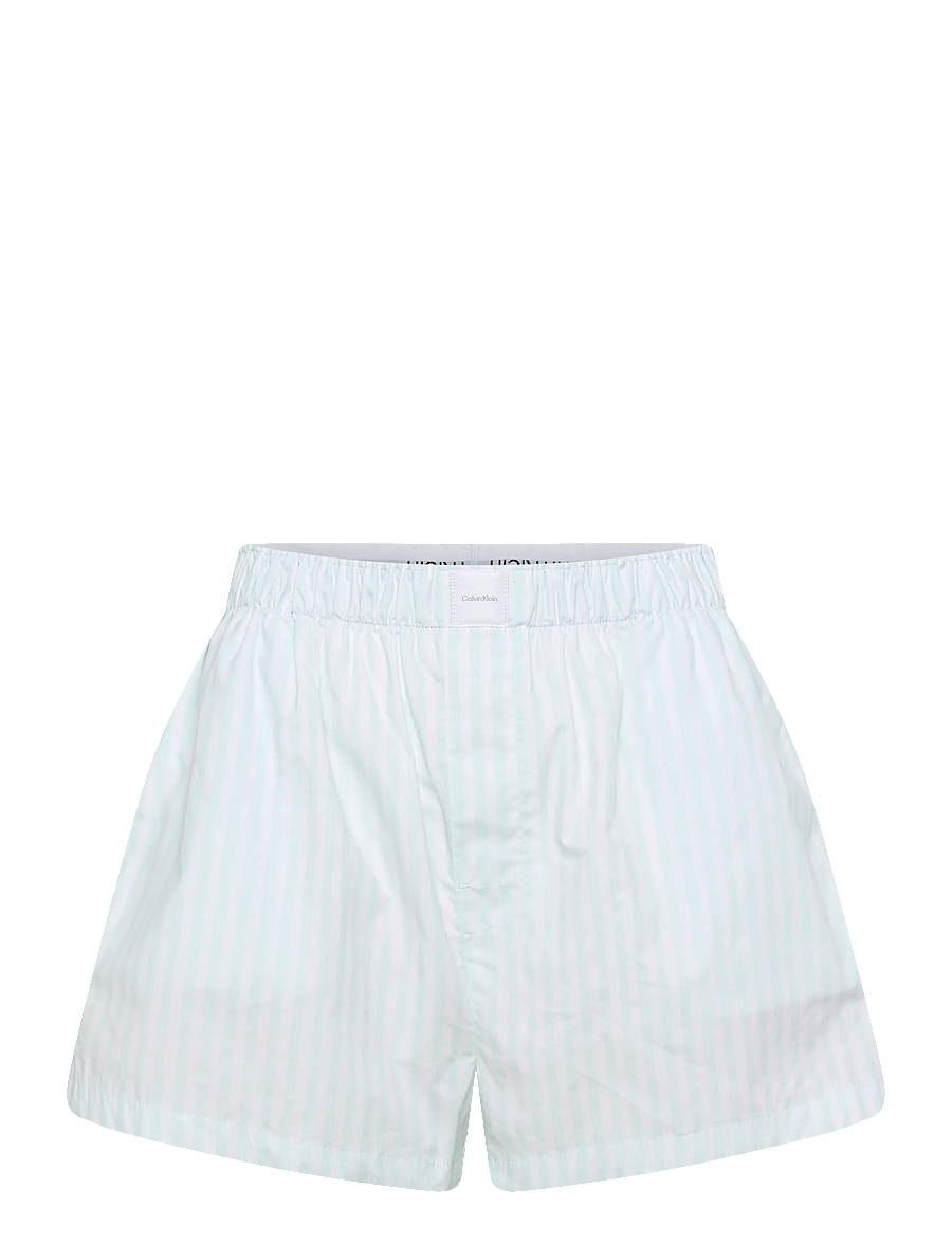 Calvin Klein - S/S SHIRT SHORT SET - pyjamas - penny stripe feel the mint - 2