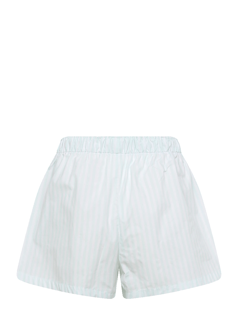 Calvin Klein - S/S SHIRT SHORT SET - pyjamas - penny stripe feel the mint - 3