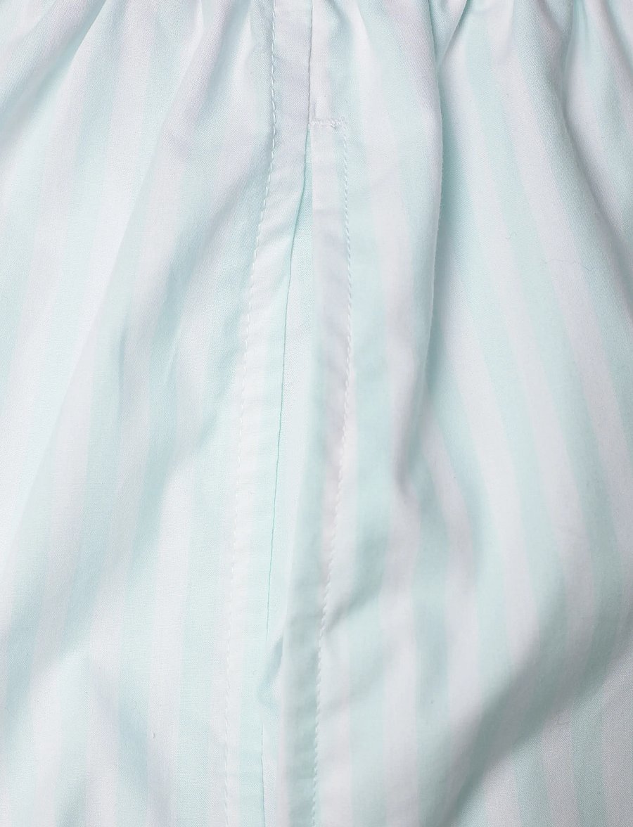 Calvin Klein - S/S SHIRT SHORT SET - pyjamas - penny stripe feel the mint - 5