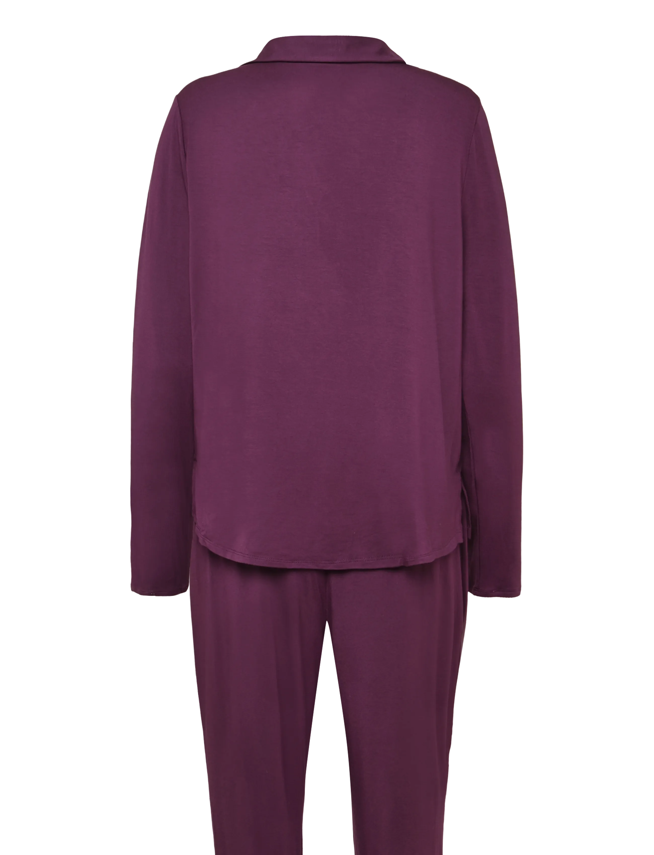 Calvin Klein - LS SHIRT SET - pyjamas - dark purple - 2