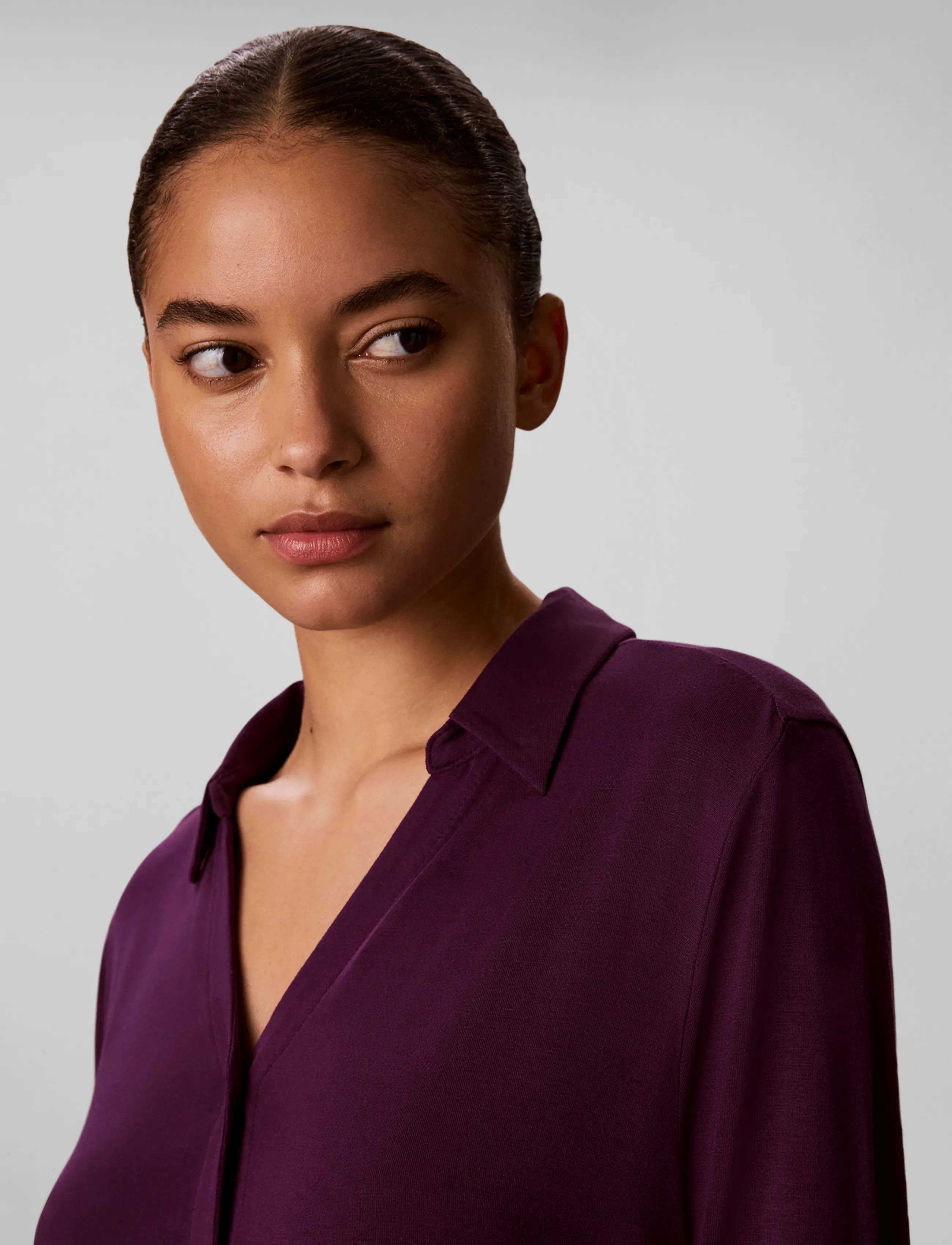 Calvin Klein - LS SHIRT SET - pyjamas - dark purple - 5