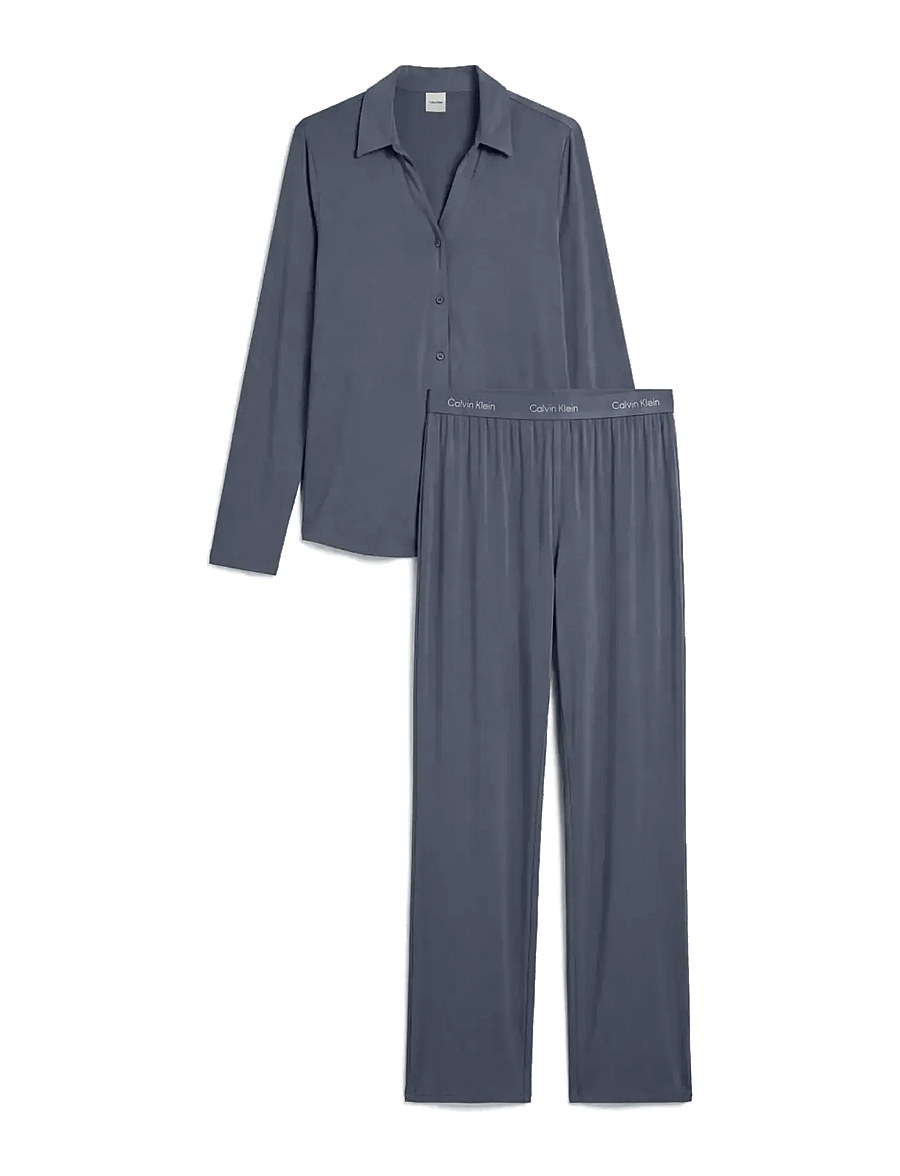Calvin Klein - LS SHIRT SET - pidžaamad - grisaille - 1