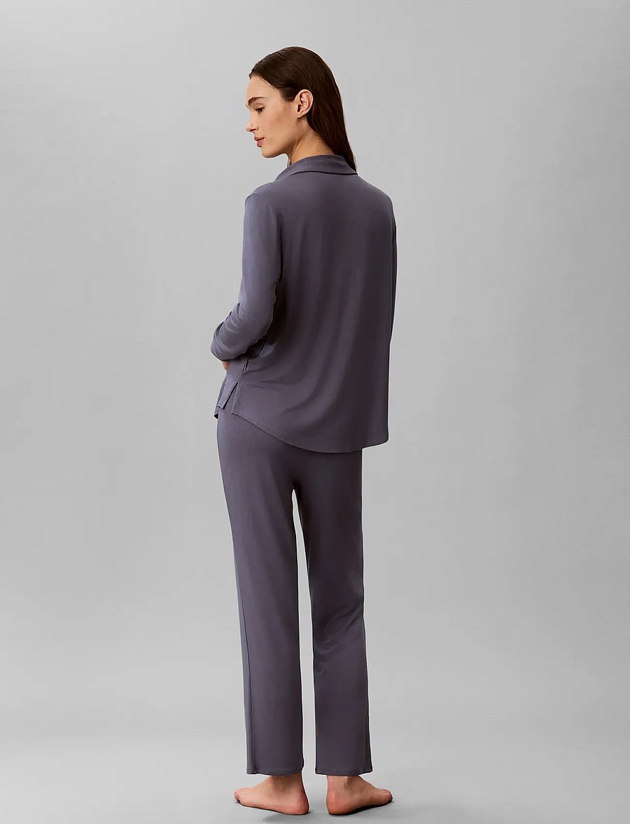 Calvin Klein - LS SHIRT SET - pidžaamad - grisaille - 3