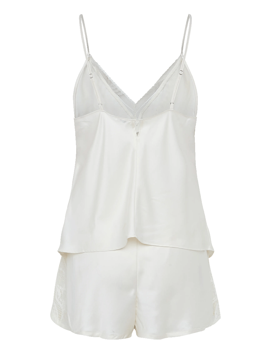 Calvin Klein - CAMI SHORT SET - pyjamas - ivory - 2