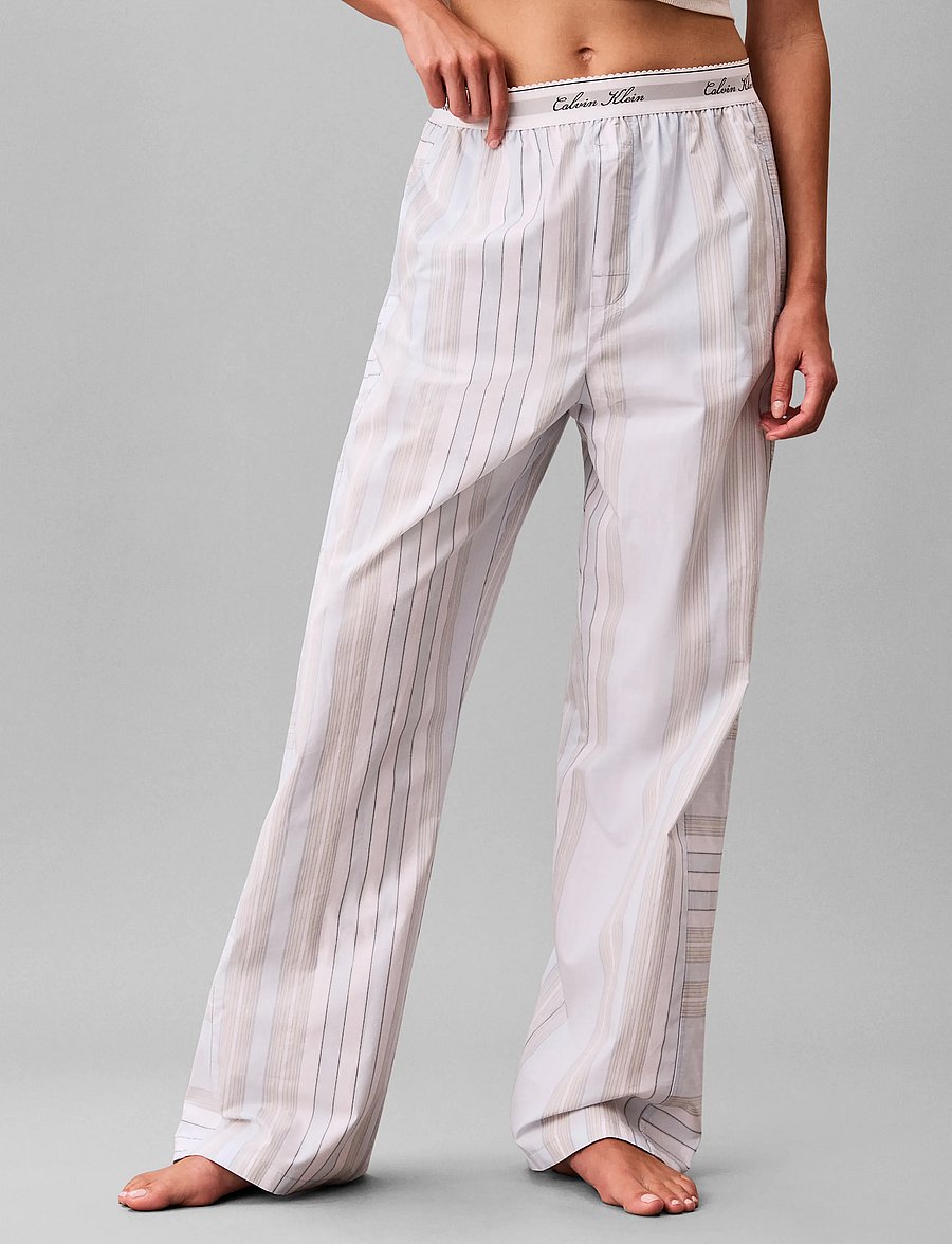 Calvin Klein - PANT- SCRIPT WB - natbukser - 21632 crest stripe+ice castle - 3